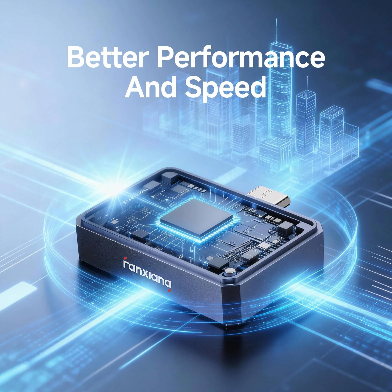 Fanxiang boîtier M.2 NVMe USB 3.2 Gen 2 10 Gbps alliage d'aluminium compatible 2230 PCIe NVMe