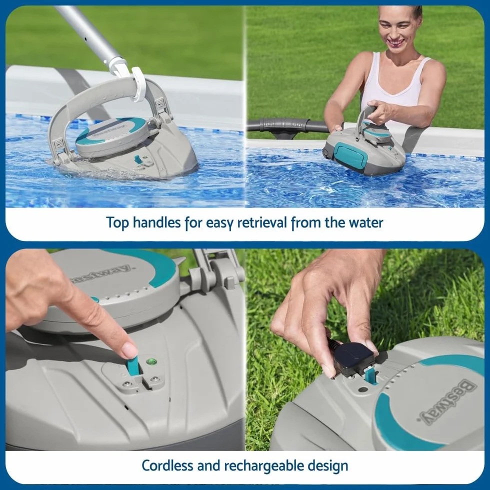 Bestway AquaTronix G100 Robot aspirateur de piscine automatique 27 cm x 24,4 cm x 15,5 cm Gris Vert