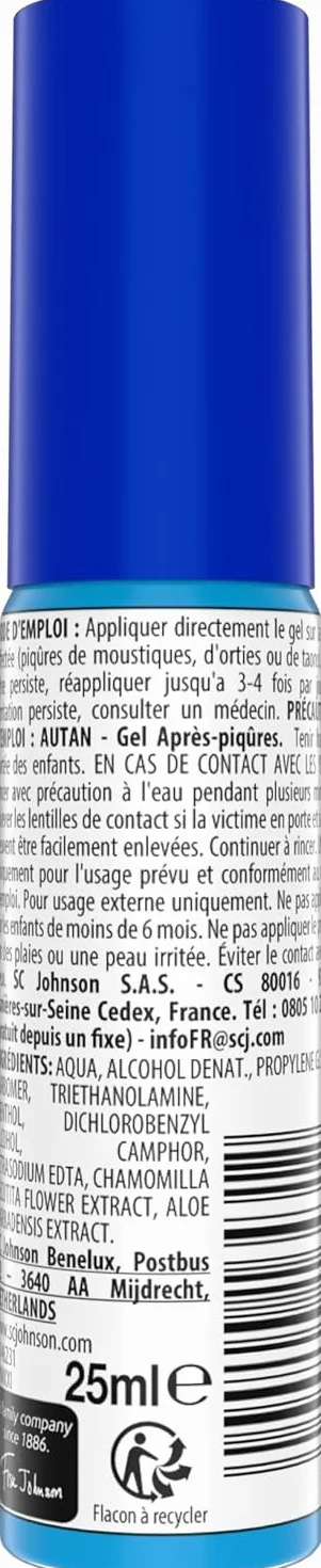 Autan Gel Après-Piqures Anti-Moustiques 25ml Camomille Aloe Vera