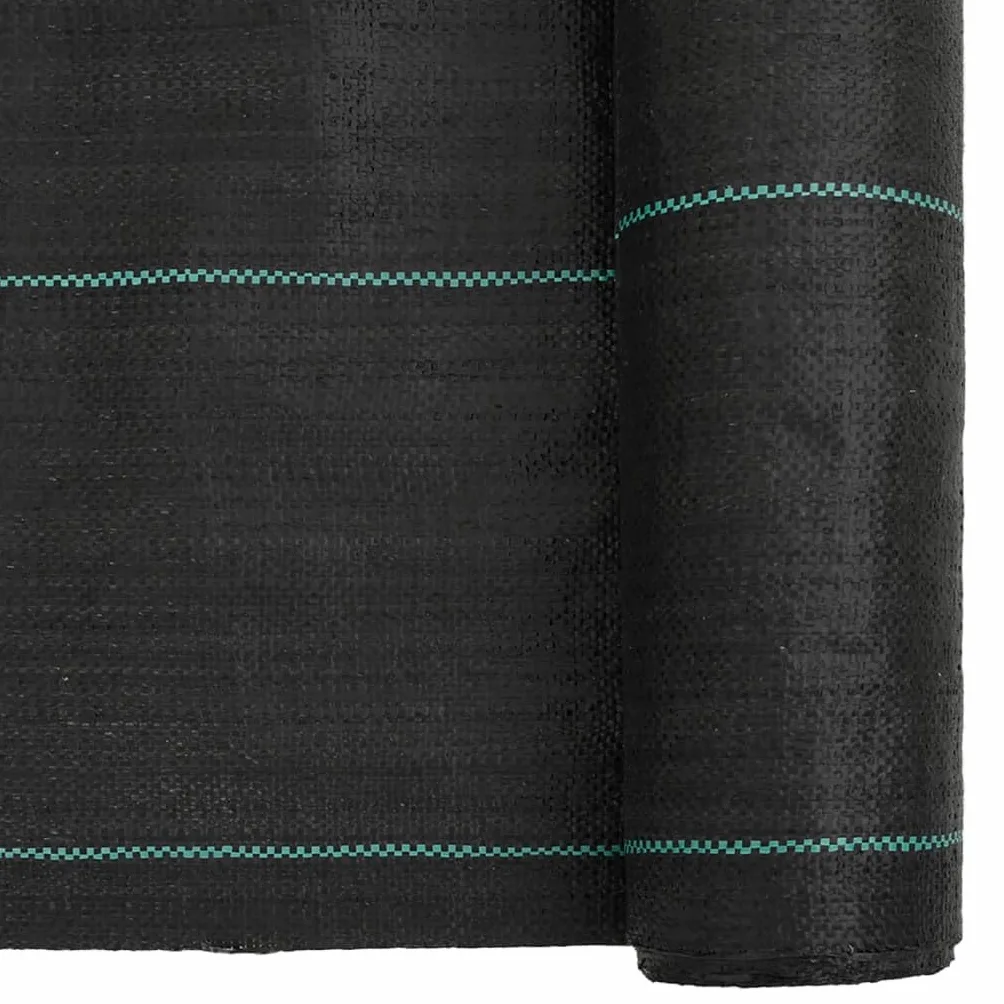 Membrane Anti-Mauvaises Herbes Noir 0,5x25 m polypropylène Durable stabilisé UV pour Jardin terrasse allée Potager Plantation Protection humidité Filtration