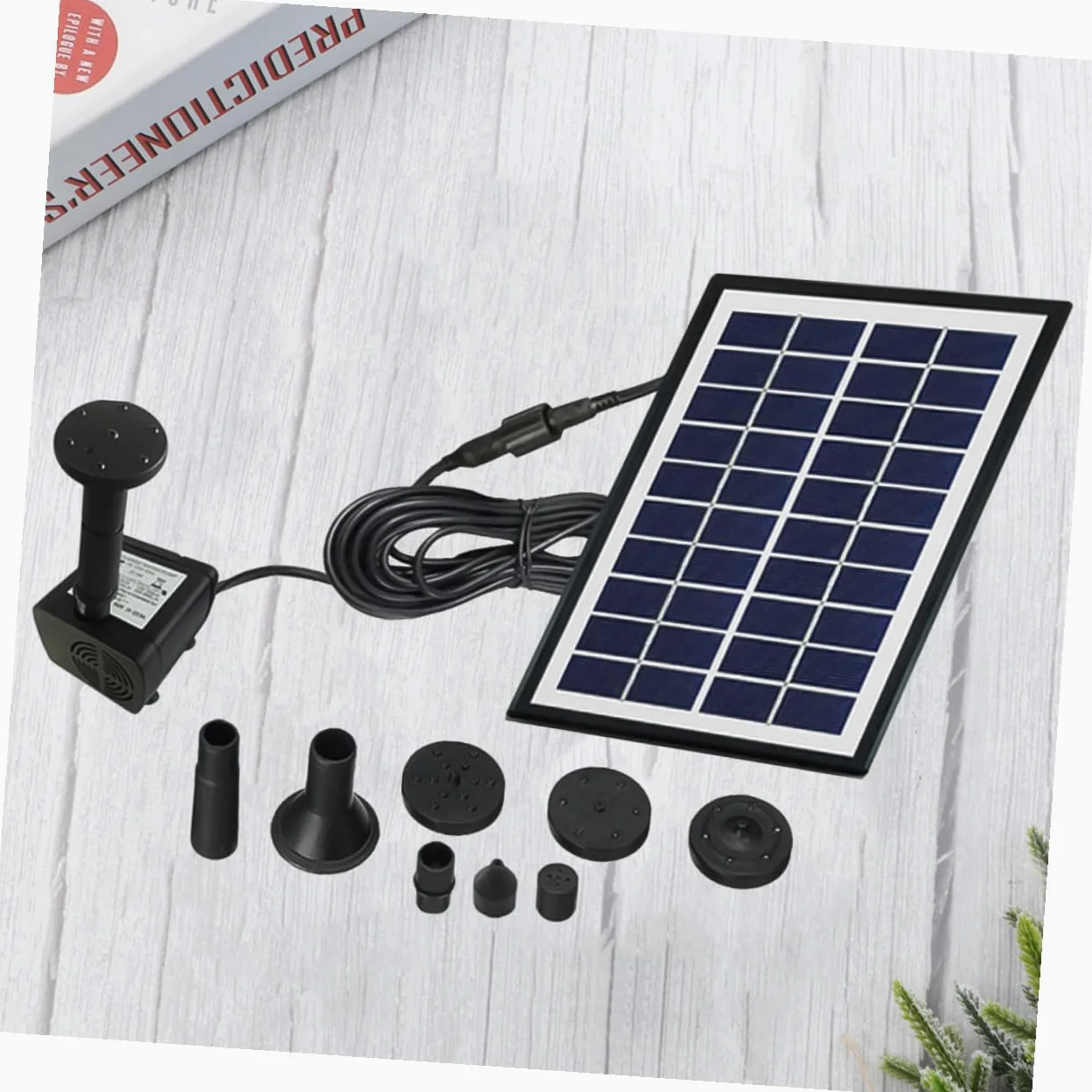 Fontaine Solaire Flottante pour Jardin Pompe Eau Écologique sans Batterie Fontaine Décorative Extérieure pour Bassin Bassin à Poissons et Circulation Oxygène