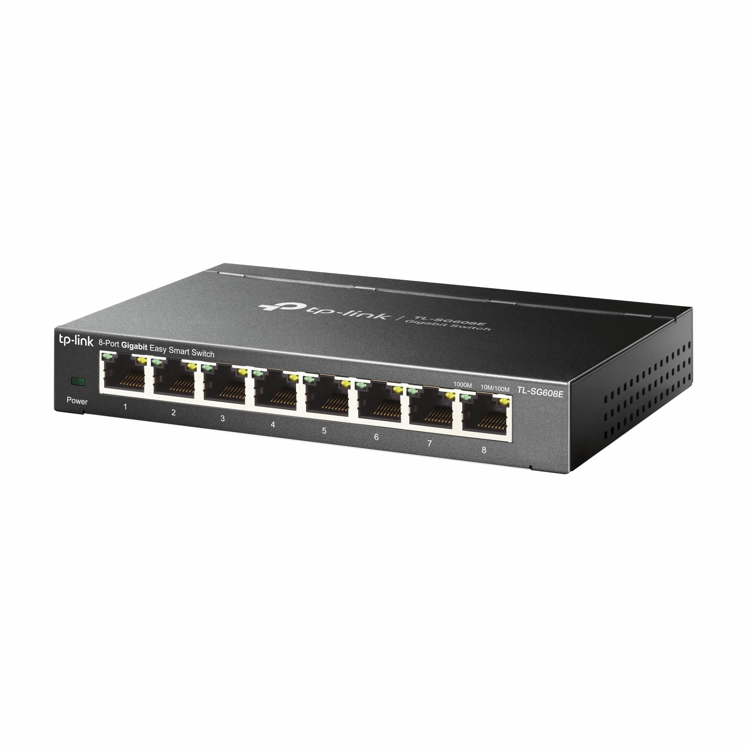 TP-Link TL-SG608E Switch Ethernet Gigabit 8 Ports Gigabit Hub RJ45 Manageable Boitier Métal
