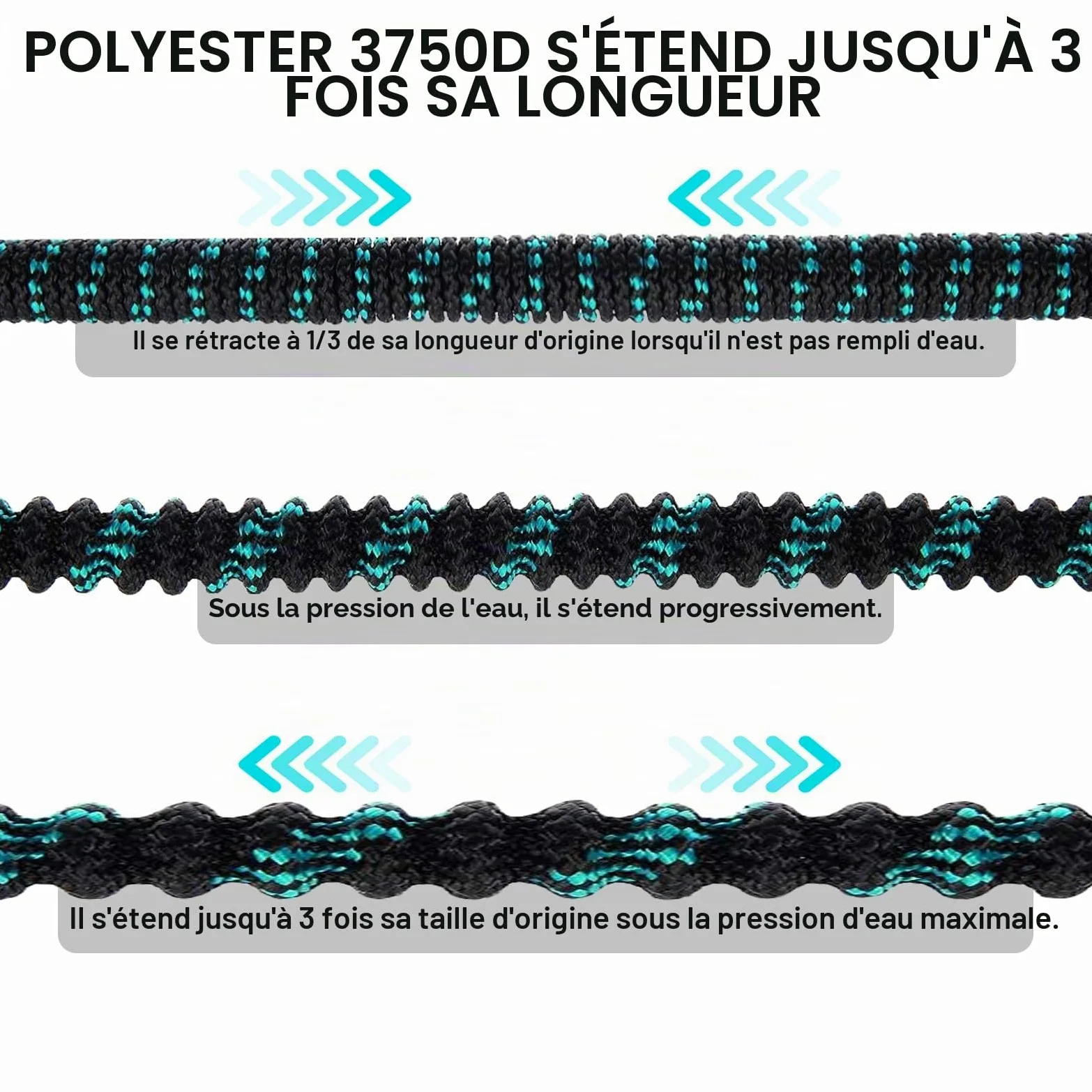 Tuyau d’arrosage extensible - 22,6 m avec buse de pulvérisation à 10 fonctions, tuyau d’arrosage flexible avec raccords de tuyau de 3/4", 1/2", tuyau d’arrosage léger et étanche pour jardin