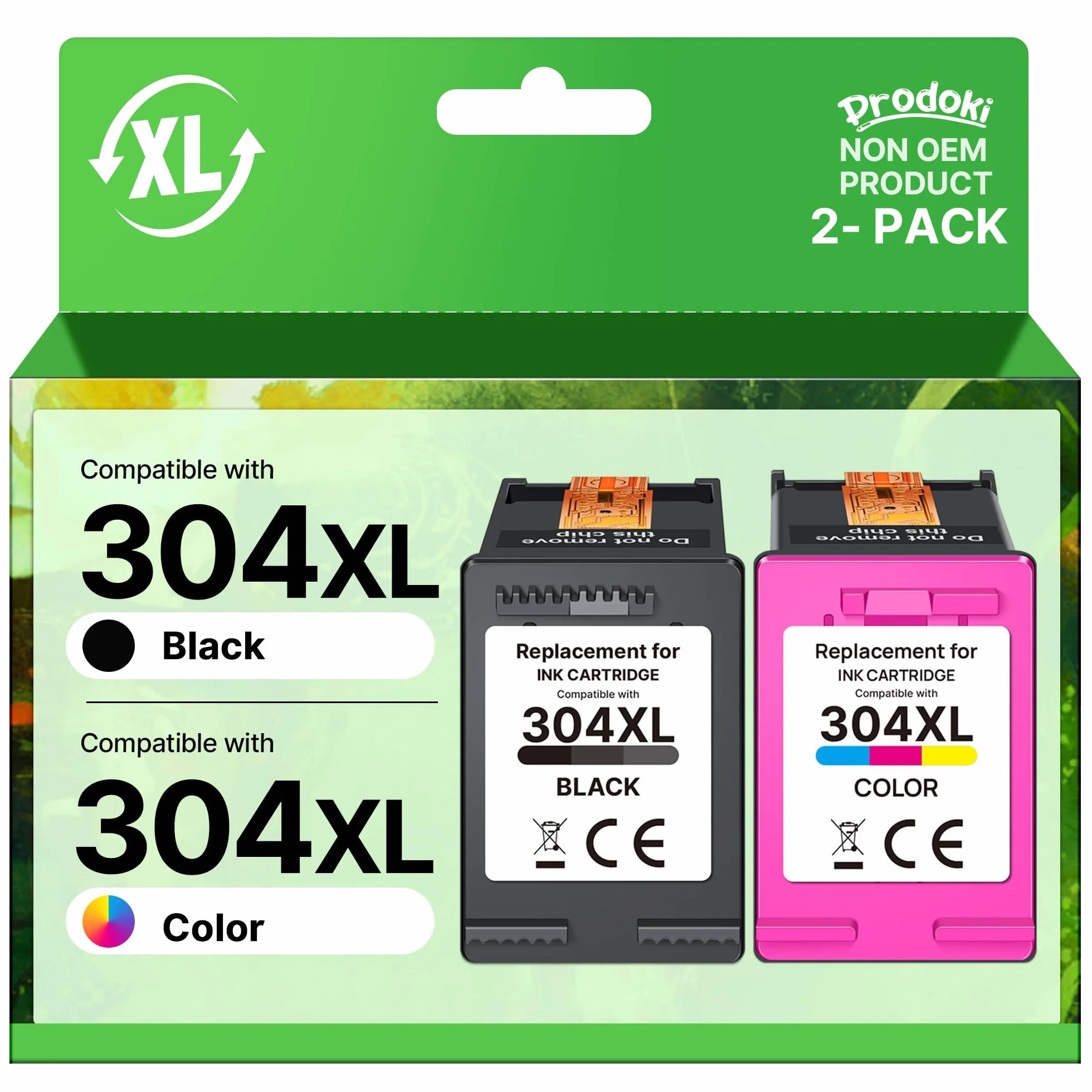 Cartouches d'encre 304XL Remplacement pour HP 304 Noir et Couleur Compatible Deskjet 3760 2620 2630 Envy 5010 5020