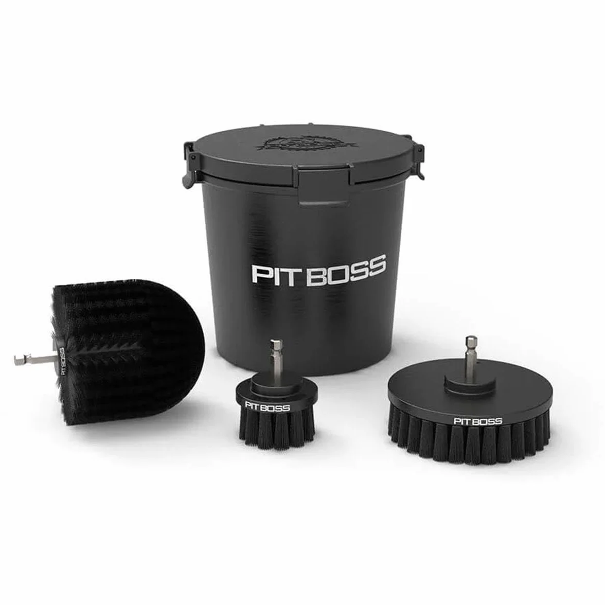 PIT BOSS Kit de Nettoyage BBQ 3 Brosses pour Visseuse