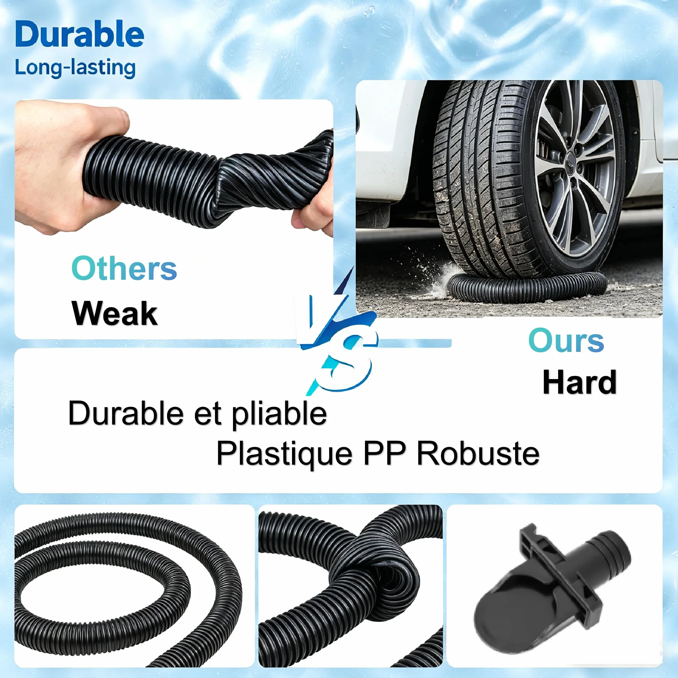 PURESPA Kit d'adaptateur tuyau gonflage spa Intex 28403E 28403VM 28405CA 28405E 28407E 28407VM