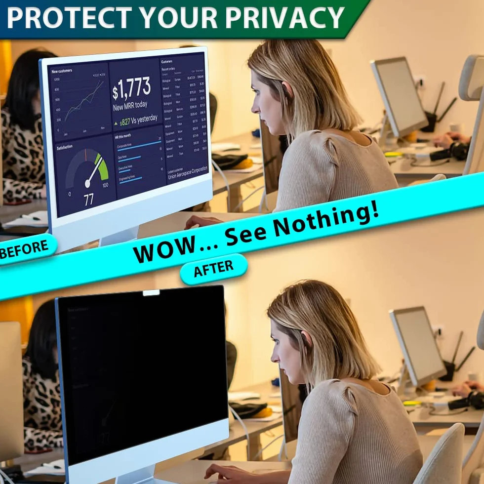 Écran de confidentialité pour iMac 24" anti-reflet anti-rayures amovible finition mate ou brillante