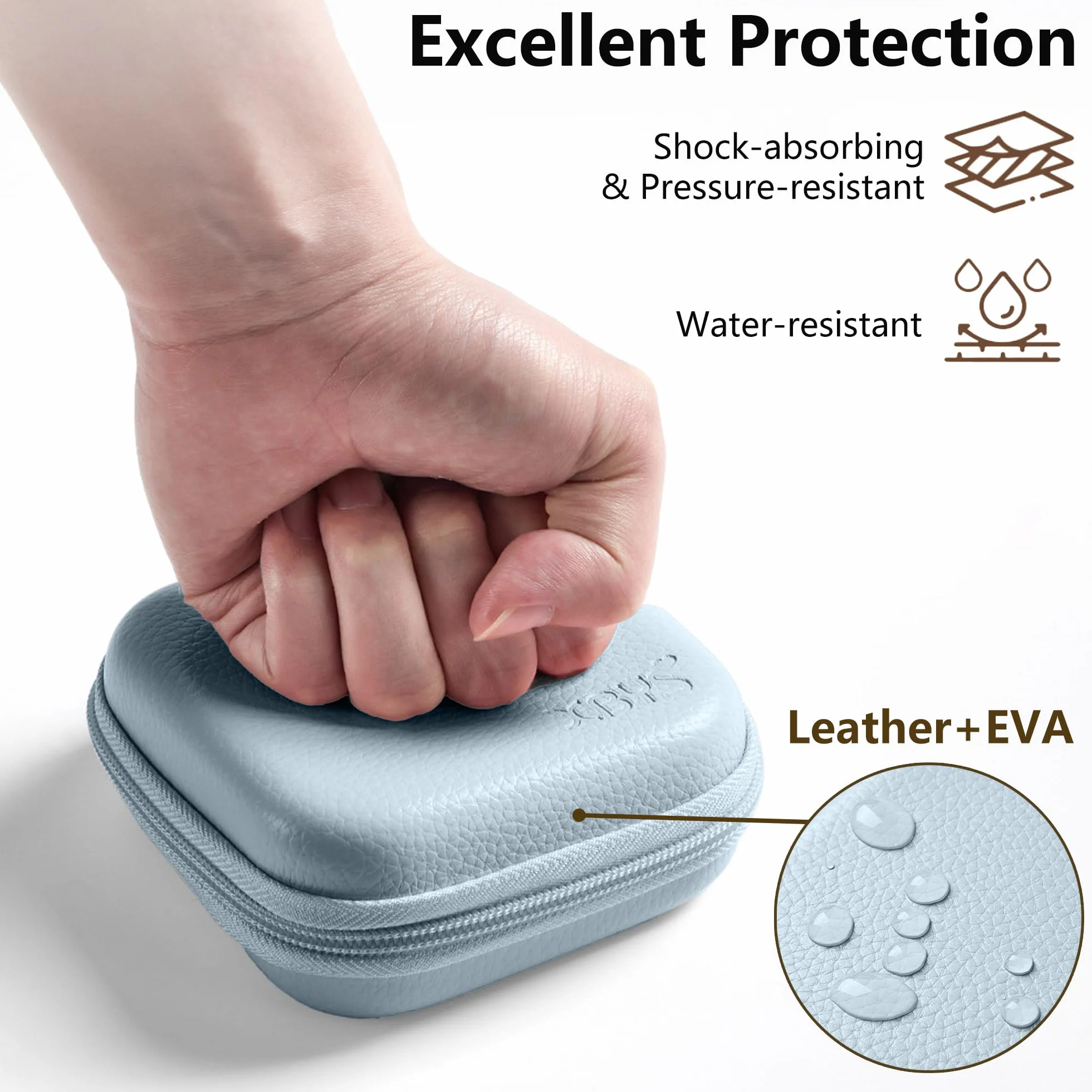 MacBook Organiseur de Chargeur Sac de Rangement Accessoires de Voyage Compatible Câbles USB Bleu