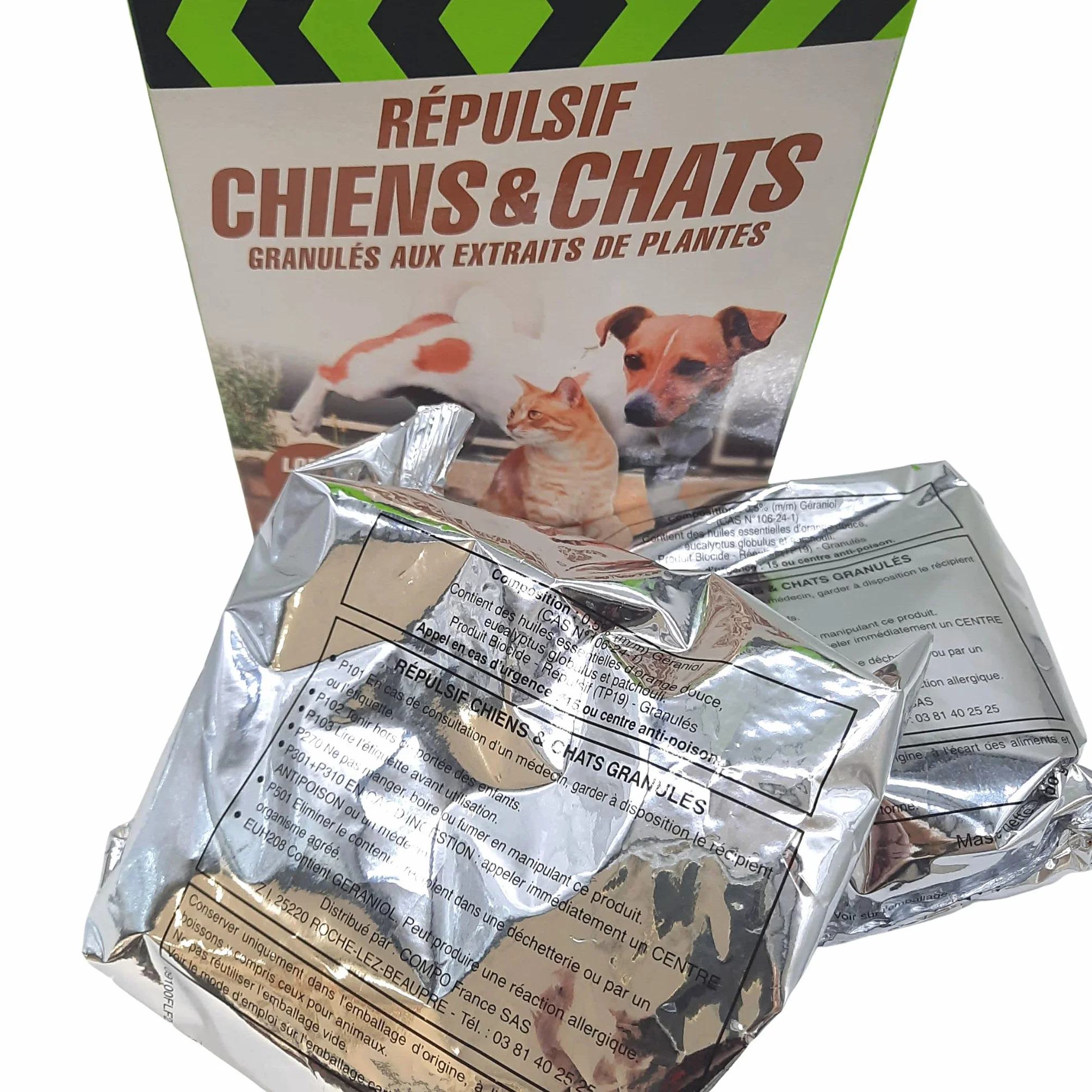 Répulsif Chiens et Chats Extérieur 80 m² 400 g