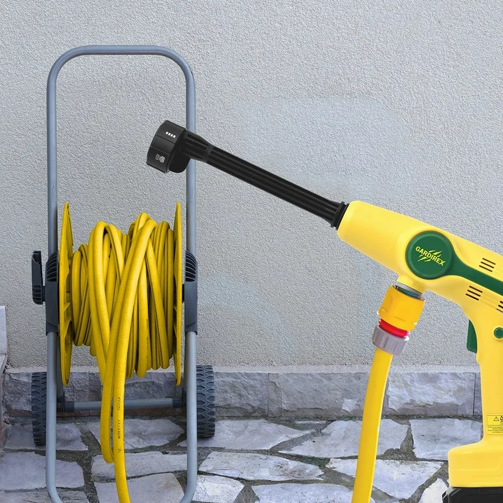 Gardirex - Nettoyeur à Pression portatif sans Fil Water Beamer - 6 Jets, Tuyau 5m, portée 10m
