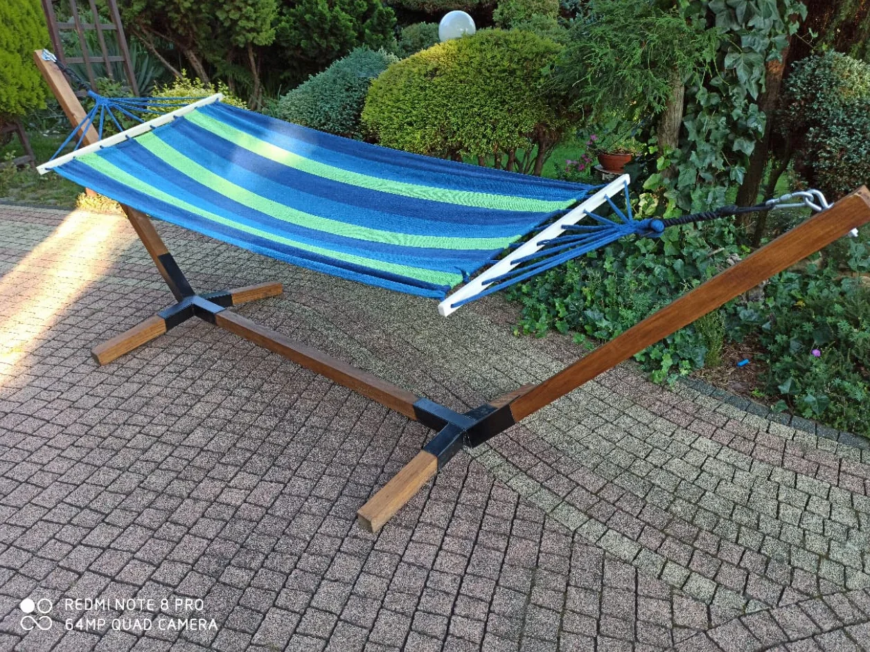 Cadre de hamac en bois dur 200 kg Universel Marron