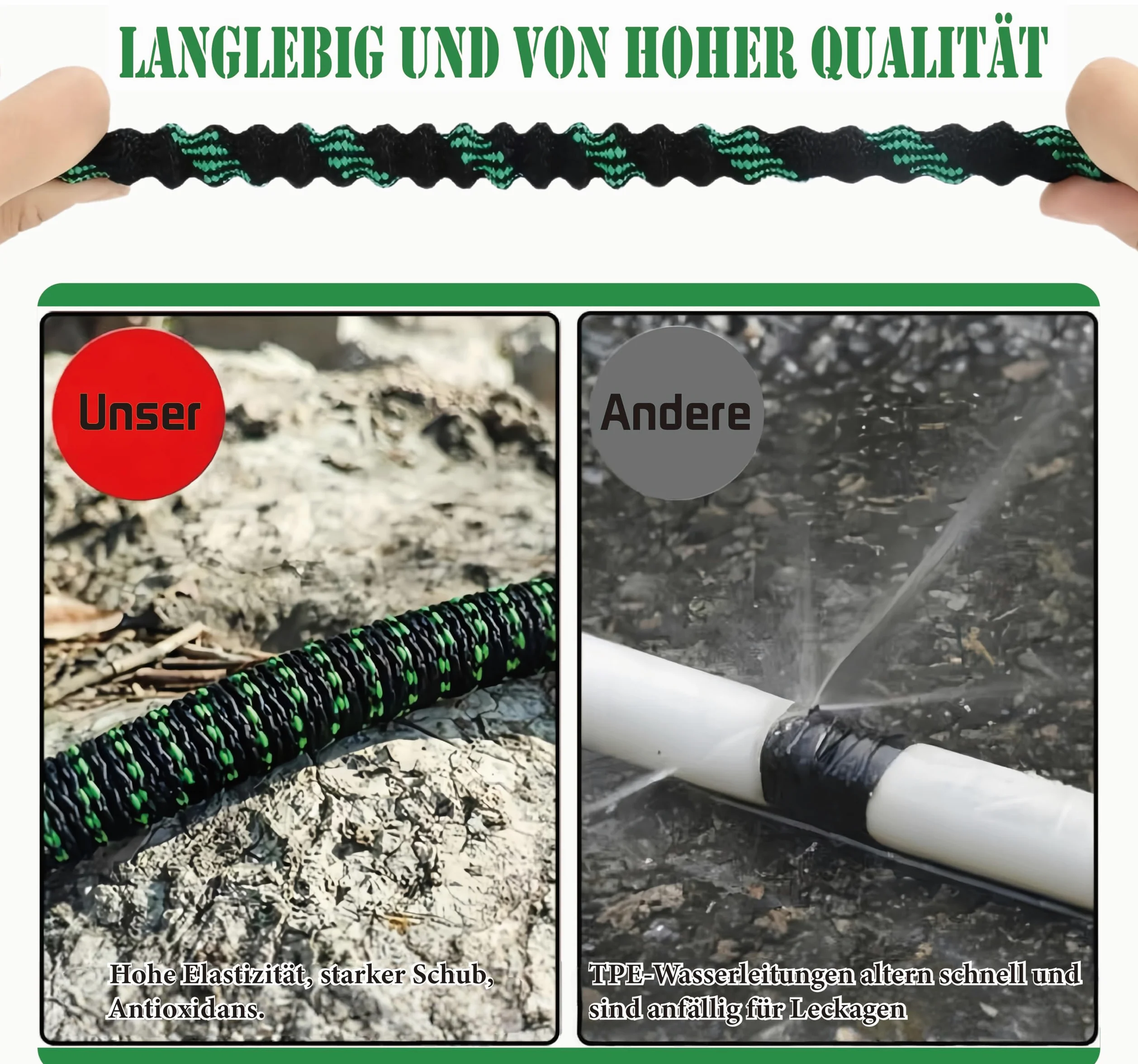 Tuyau d'arrosage extensible (150 FT)
