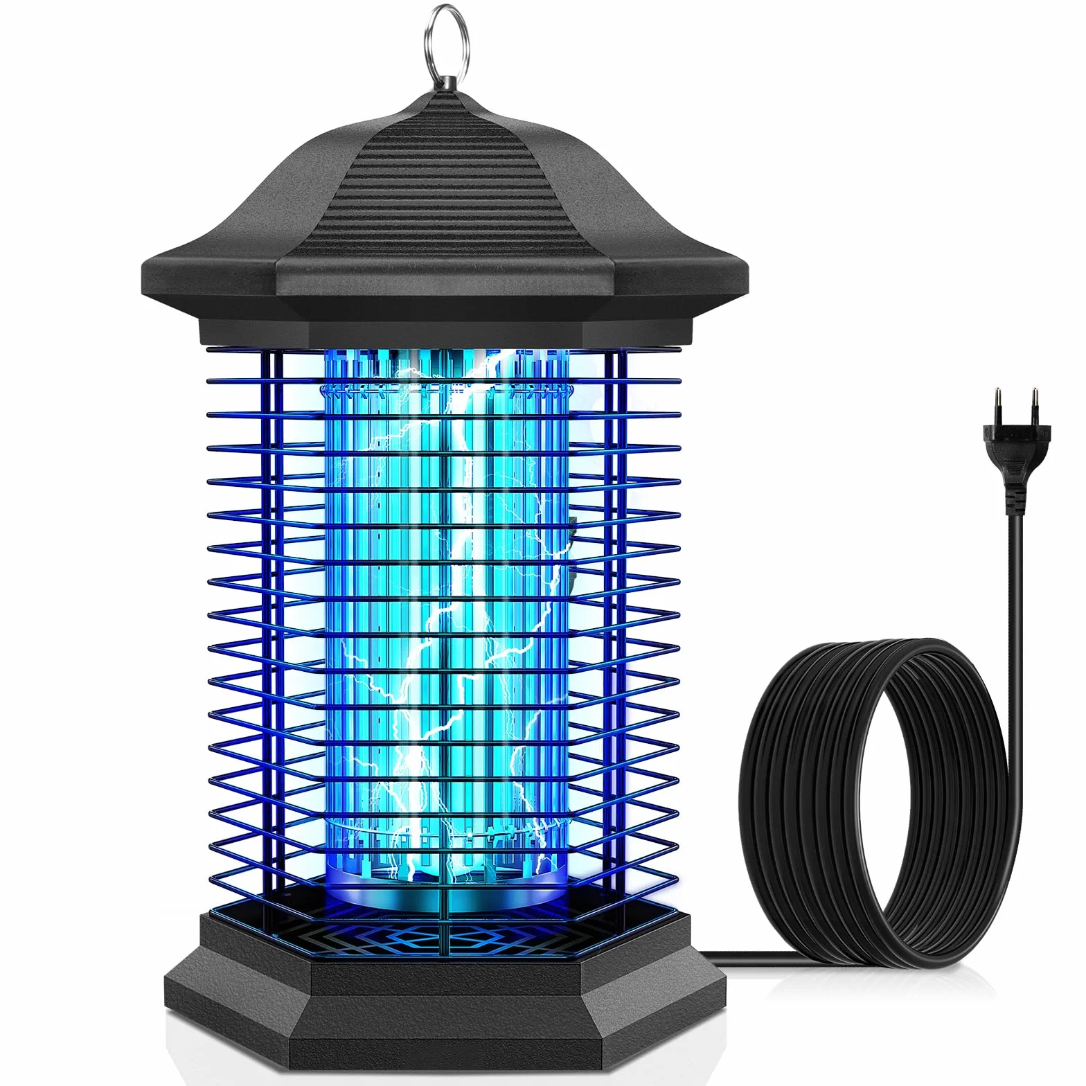 AMUFER Lampe Anti Moustique 18W 4400V Tue-Mouche Électrique IPX4 Étanche Tueur d'Insectes
