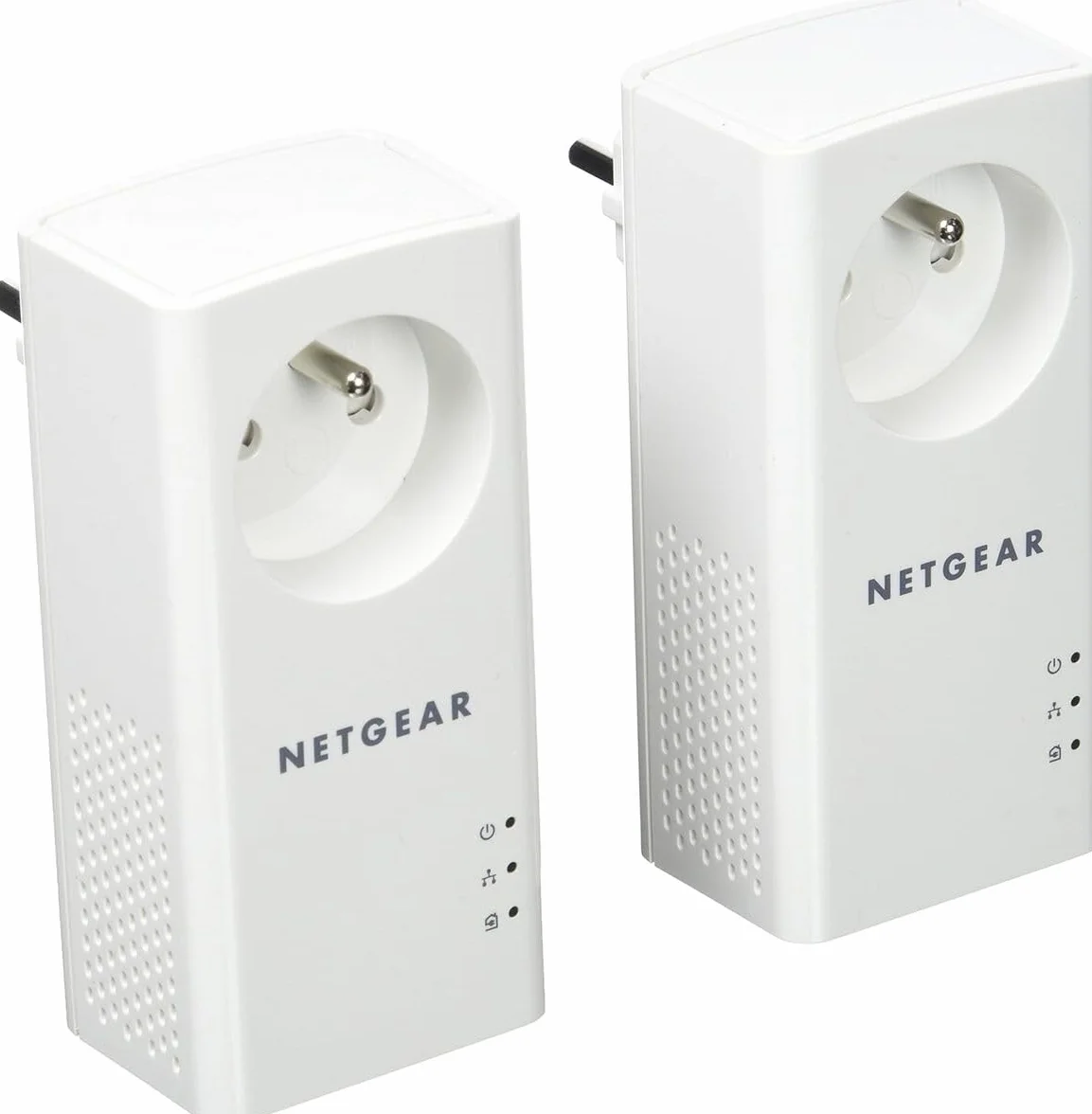 NETGEAR PLP1000-100FRS Pack de 2 prises CPL 1000 Mbps avec Prise filtrée 1 Port Ethernet