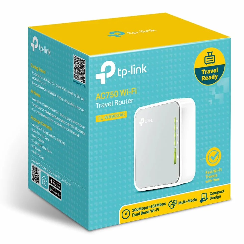 TP-Link Routeur Wi-Fi Bi-Bande 750Mbps de Voyage TL-WR902AC