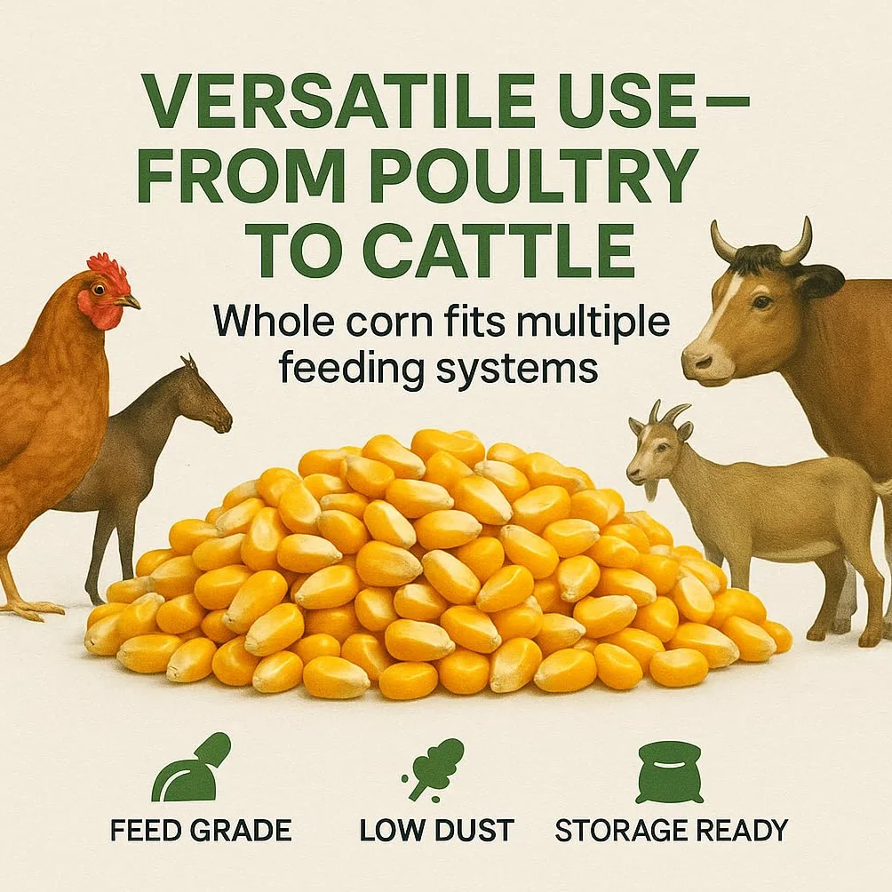 Maïs jaune 30 kg – Grains de maïs entiers de qualité alimentaire pour poules, canards, chevaux et pigeons
