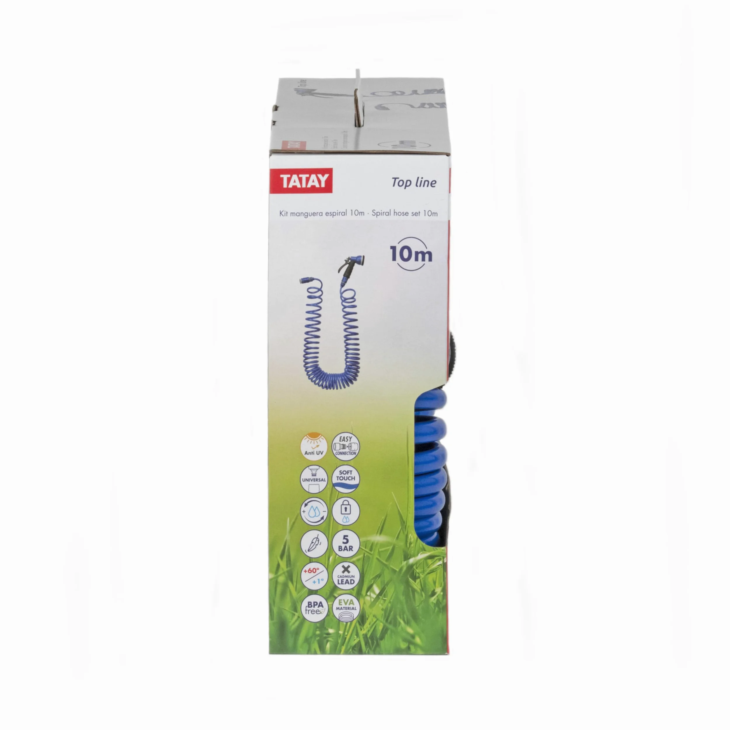 Tatay Kit Tuyau Spirale 10 m Accessoires en Plastique, Usage Quotidien | TATAY Kit Tuyau Spirale 10 m | Fabrication en Plastique | Usage Jardin/arrosage | Usage Quotidien | Conception Fonctionnelle