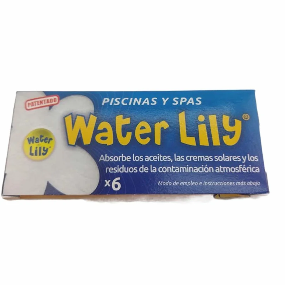 Lot de 18 fleurs absorbantes Water Lily pour piscine, jacuzzi & spa