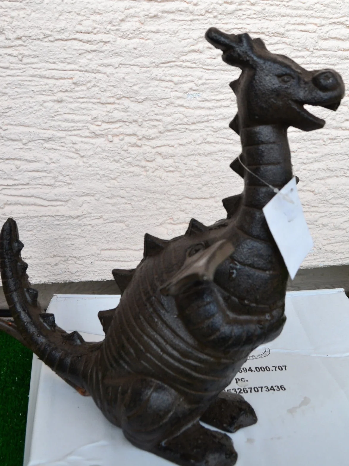Gargouille dragon en fonte avec pompe pour bassin
