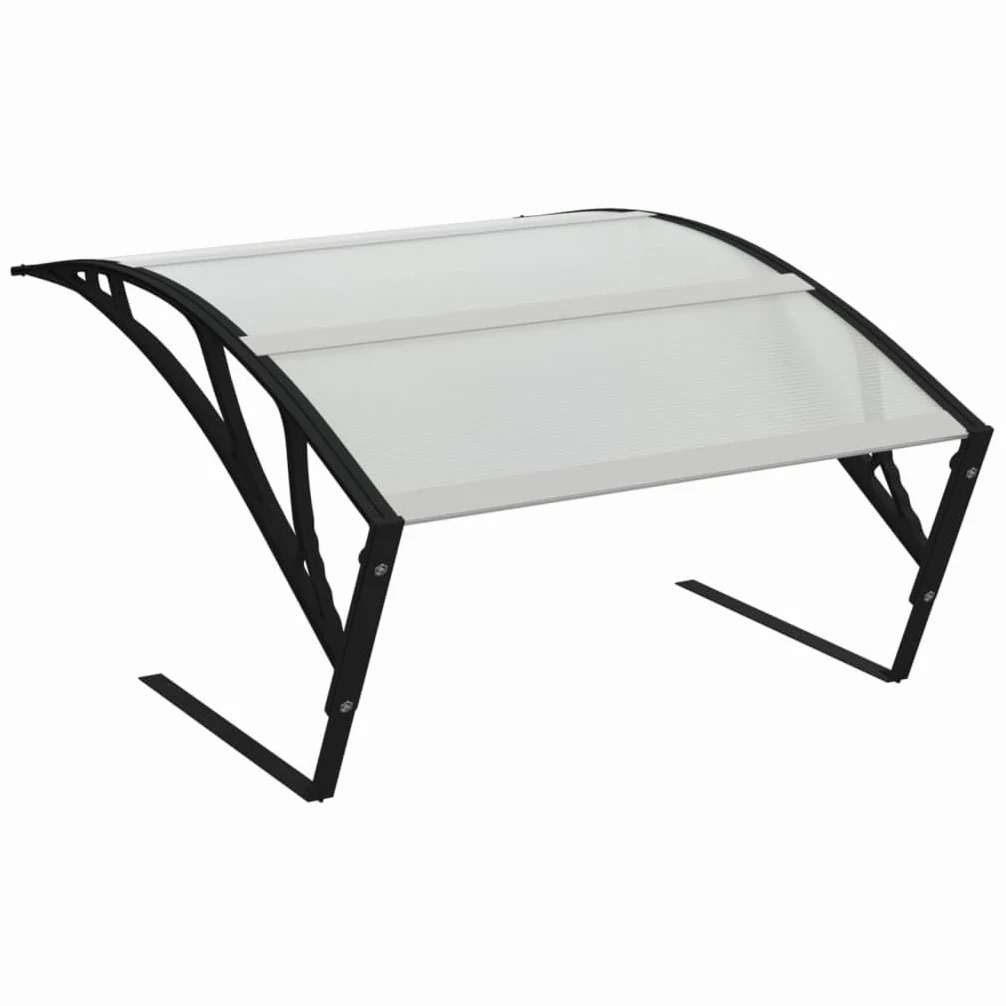 Garage Robot Tondeuse Noir 80x101x46 cm avec Structure Polycarbonate et Supports métalliques pour Jardin pelouse Protection Contre intempéries Montage Facile Durable