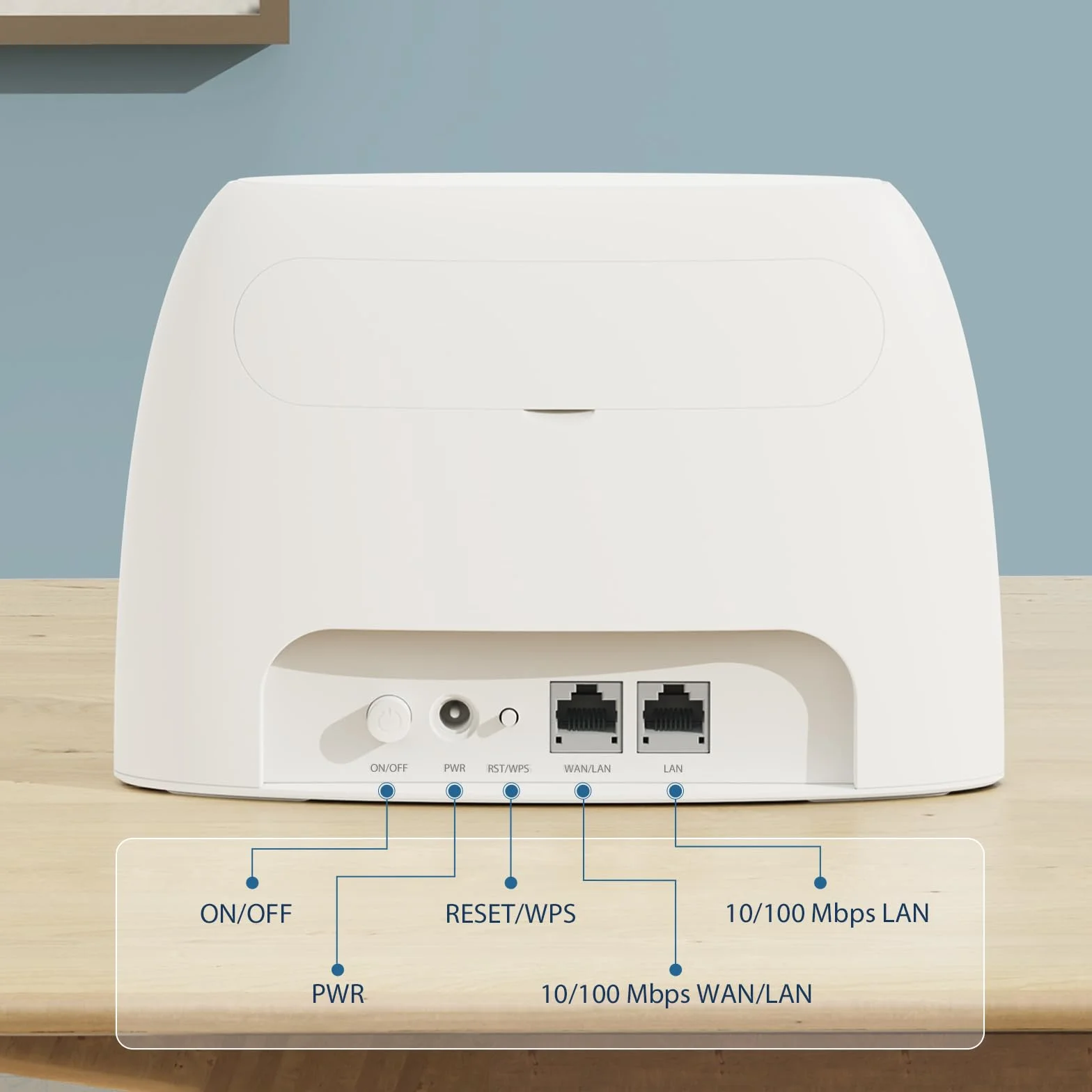 Tenda Routeur 4G LTE 150Mbps WiFi 300Mbps Modem Carte SIM 4G03