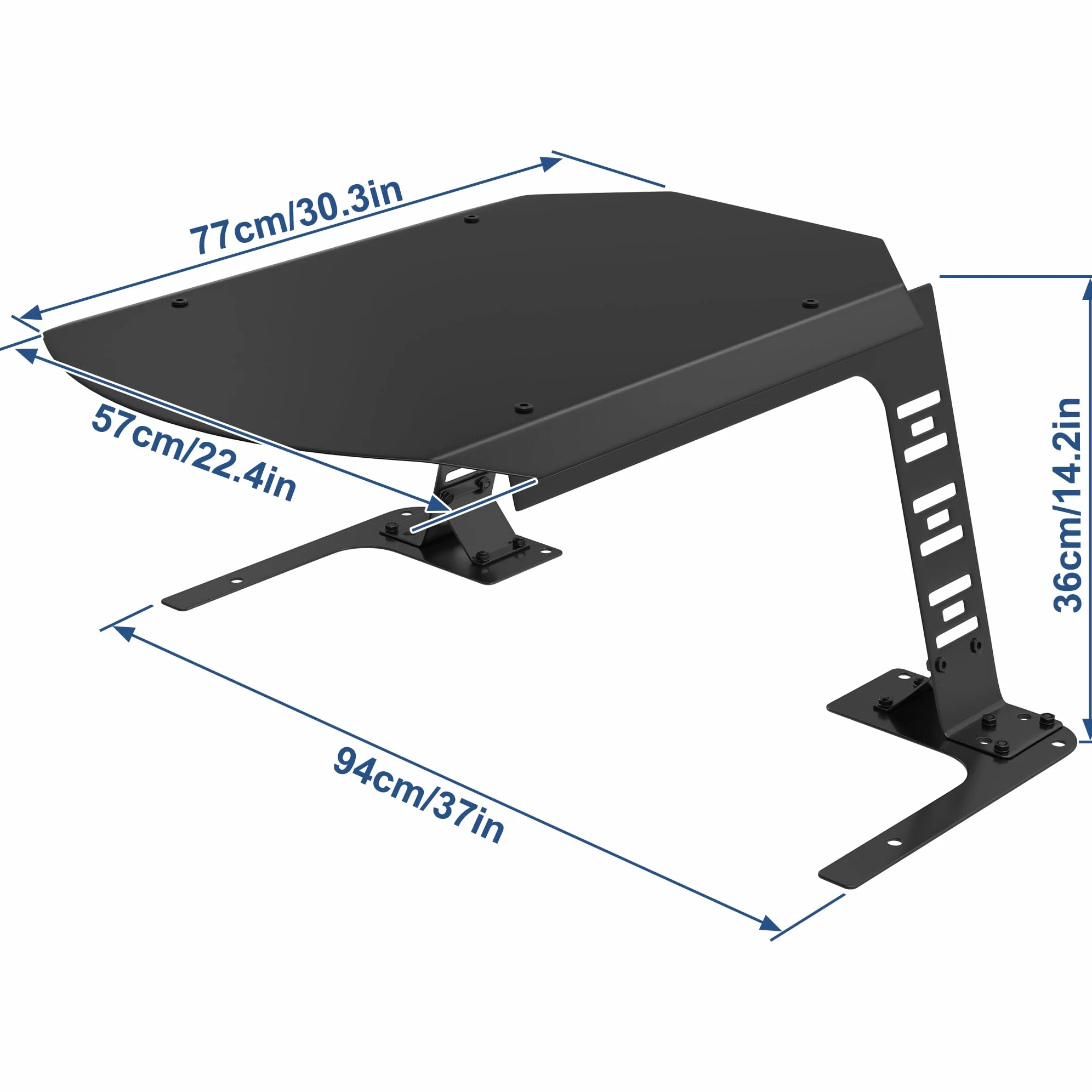 Garage pour robot tondeuse en métal anthracite 77 x 94 x 36 cm | La variante en acier inoxydable offre une utilisation à long terme, convient aux robots à gazon courants avec station de