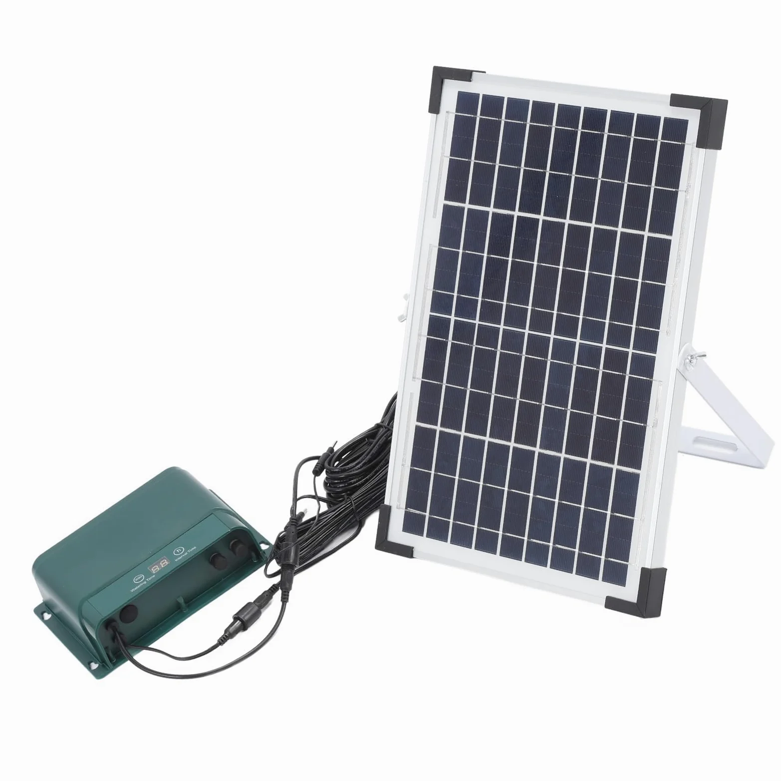 Kit D'irrigation Goutte à Goutte Solaire Automatique, Système D'arrosage Automatique en Silicium Polycristallin étanche pour Balcons et Jardins, Tuyau de 50 M