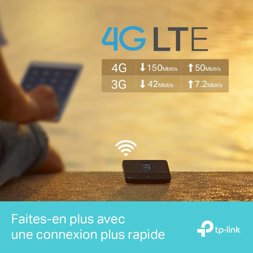TP-Link M7350 Routeur 4G Modem 150Mbps Hotspot Batterie 2000mAh Déverrouillé