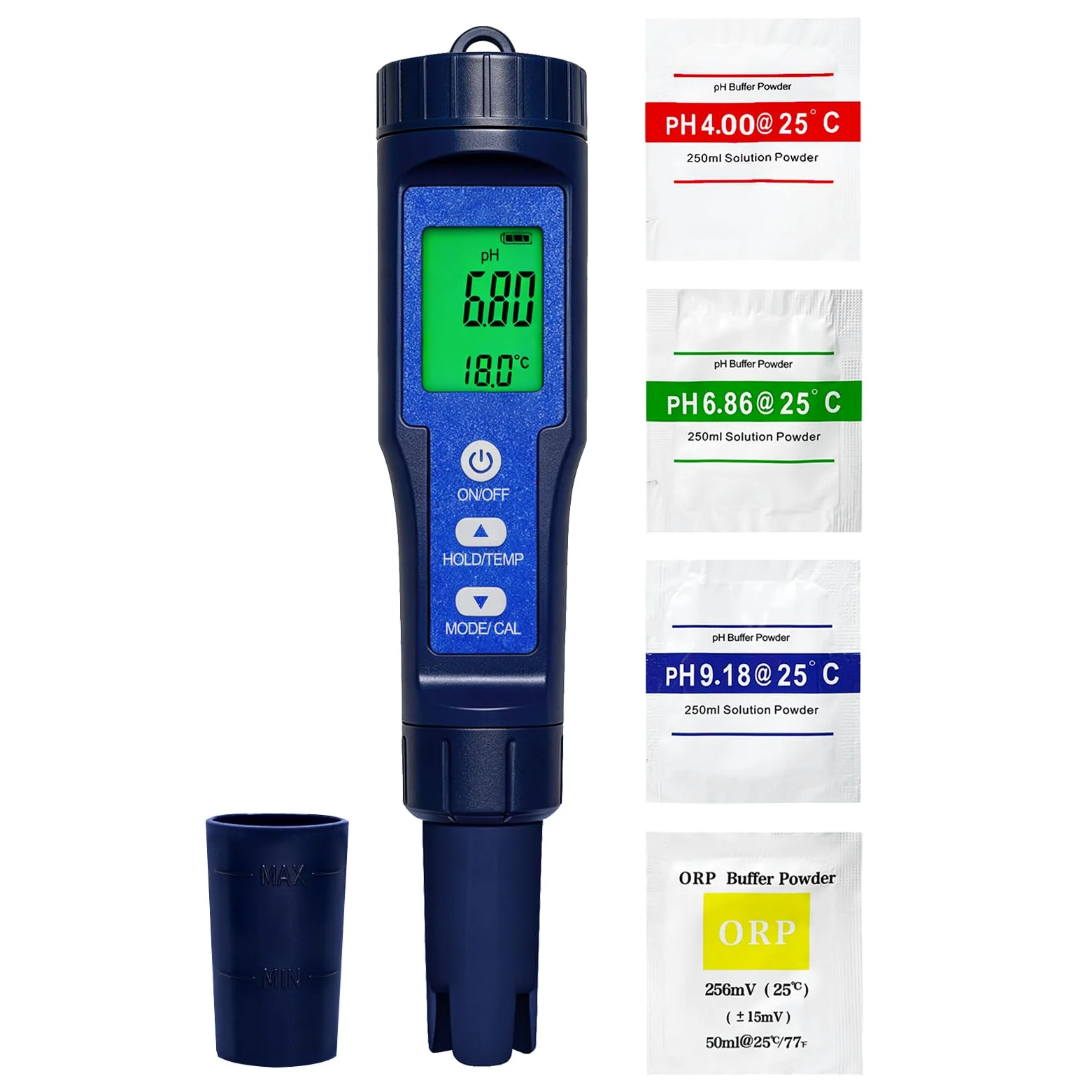 pH Chlore Mètre 10 en 1,Testeur pH Chlore TDS EC SALT ORP S.G H₂ Résistivité Température, batterie Li 300 mAh rechargeable, Tester pour piscine, spa, eau potable, aquarium, RO