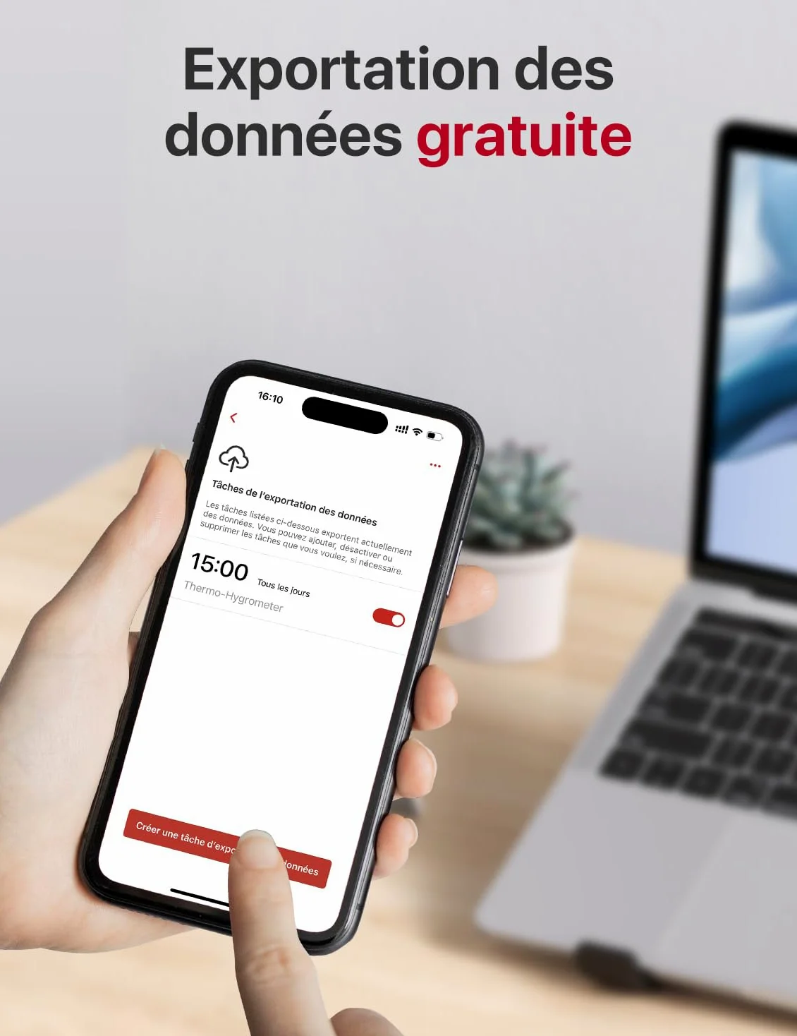 X-Sense Thermomètre-Hygromètre Wi-Fi avec Station de Base SBS50 STH54 et Détecteur de Fuite d’Eau Wi-Fi SWS51, Lot de 1