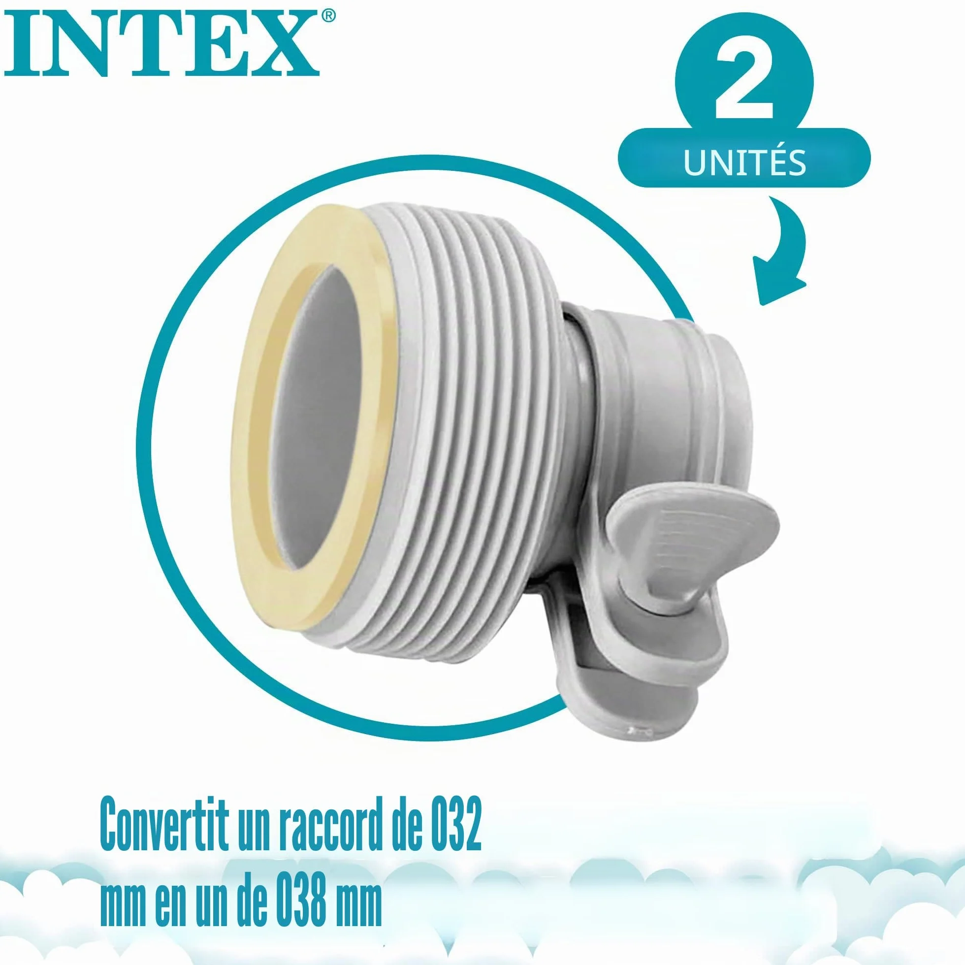Intex Lot de 2 adaptateurs 32-38mm