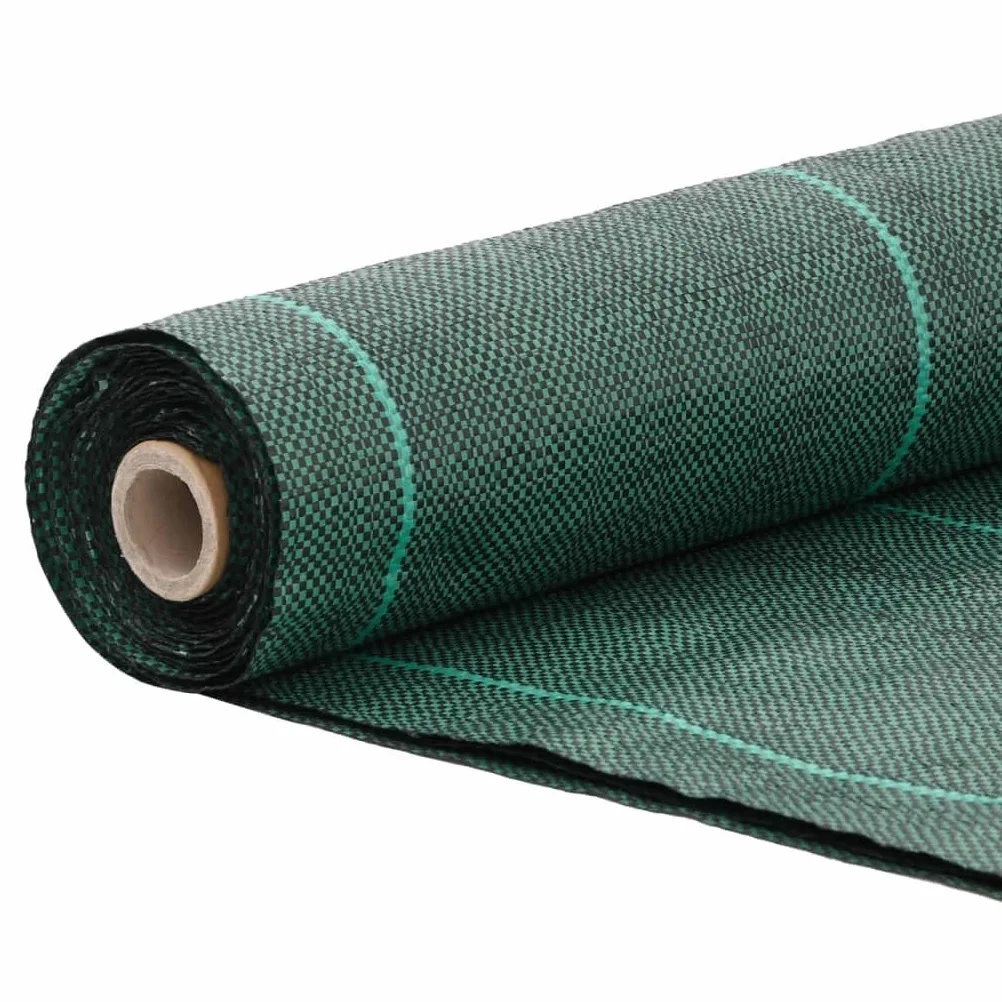 Membrane Anti Mauvaises Herbes Vert 1,5 x 100 m en PP 60 g m2, géotextile Feutre Toile de paillage pour Jardin, pelouse, Potager, terrasse, allée Gravier