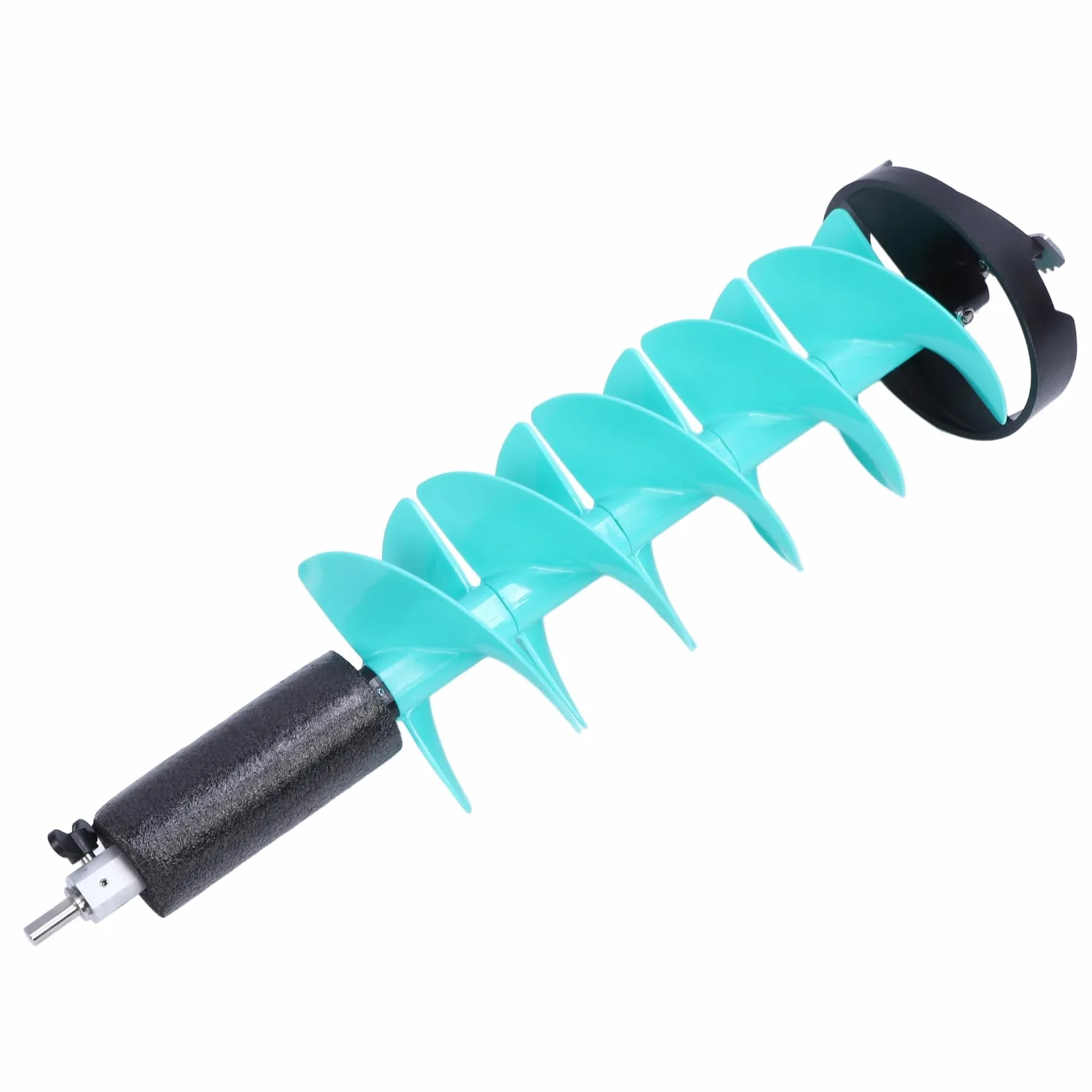 Foret à tarière pour pêche sur glace, 8 po x 28,7 po, nylon flottant | Lames de coupe en carbure pour percer des trous dans la glace avec une perceuse électrique