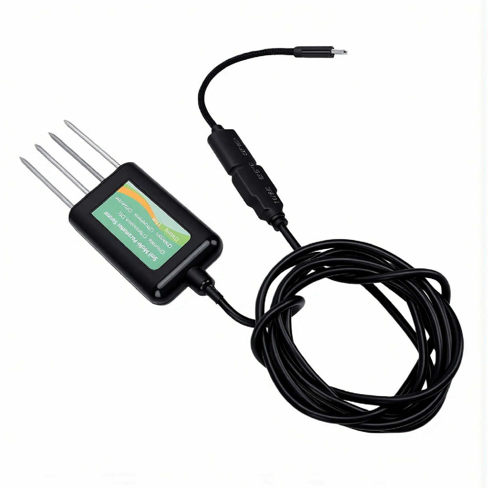 Asixxsix Humidimètre de Sol, Testeur de Sol étanche IP68, Analyseur de Portable, Température NPK EC, salinité, humidité, PH du, pour le Jardinage, L',les Plantes D'extérieur
