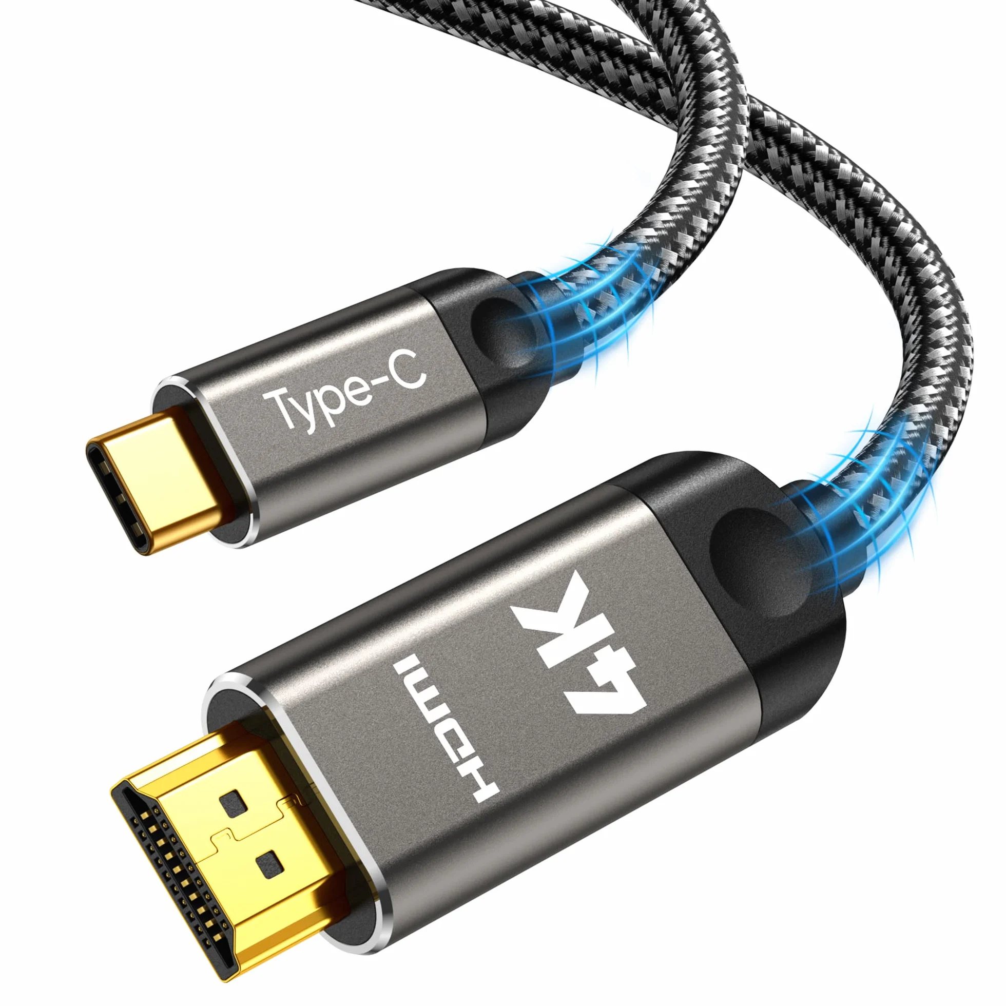 Southlight Câble USB C vers HDMI 2m 4K UHD Thunderbolt 3 pour iPhone 16 Pro MacBook Pro iPad Pro Samsung Galaxy
