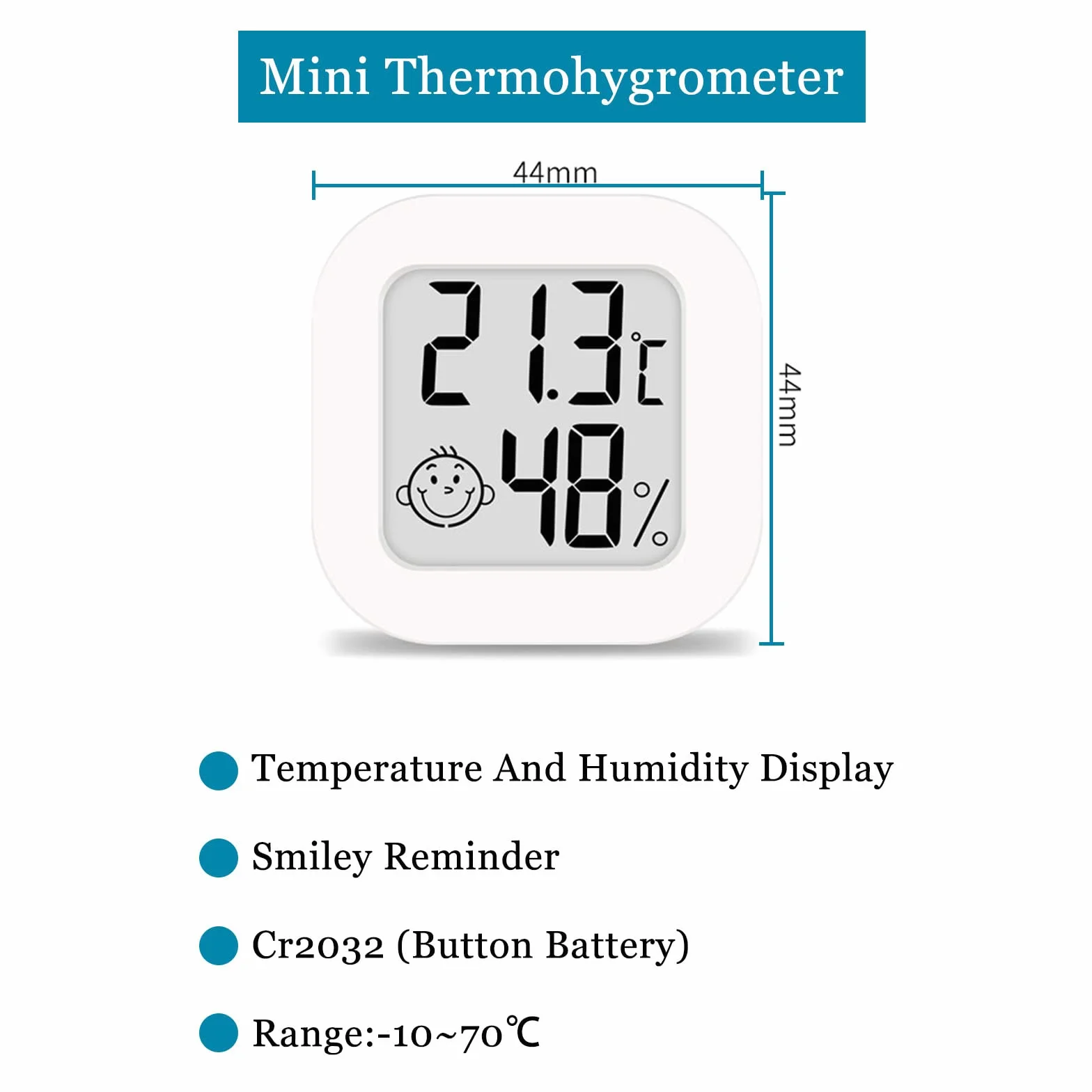 Thermomètre Hygromètre Intérieur RUIZHI 4 pièces Mini Thermomètre Digital Haute Précision Moniteur Température Humidité Portable -50℃~70℃