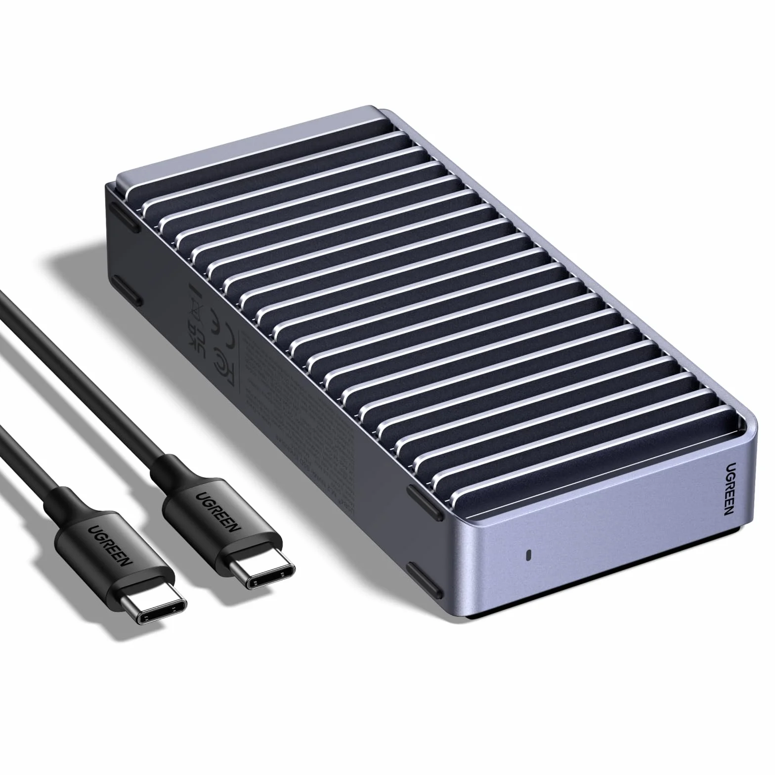 UGREEN Boîtier SSD M2 40Gbps USB 4 NVMe Compatible Thunderbolt 4/3 Aluminium