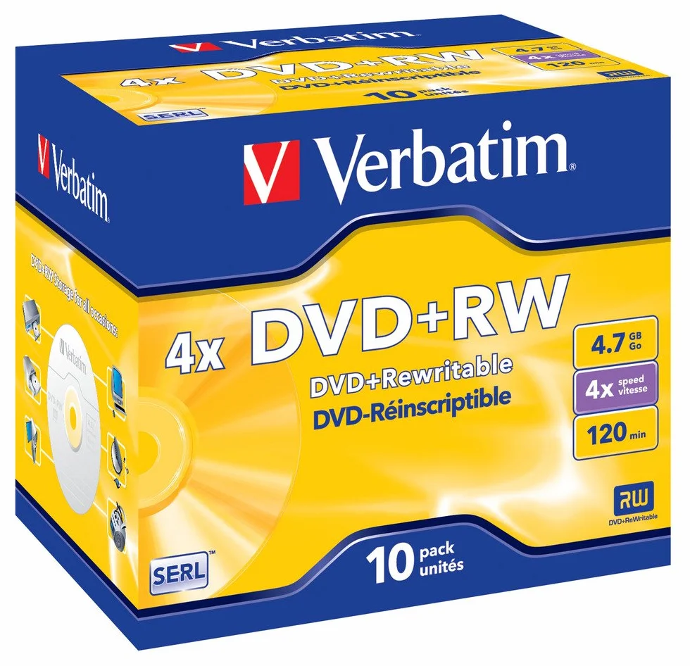 Verbatim DataLifePlus DVD+RW 4.7 GB 10 sztuk