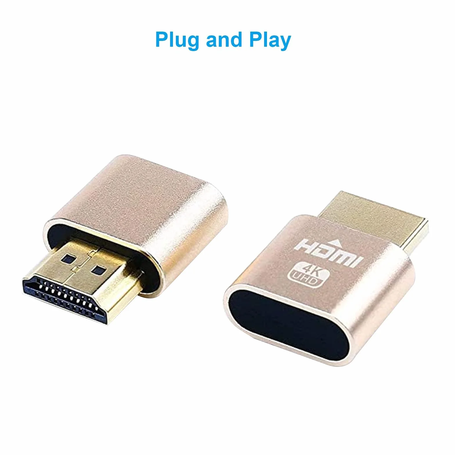 HDMI Dummy Plug 4K Émulateur d'affichage 3840x2160 @ 60Hz EDID Sans Tête (3pcs)