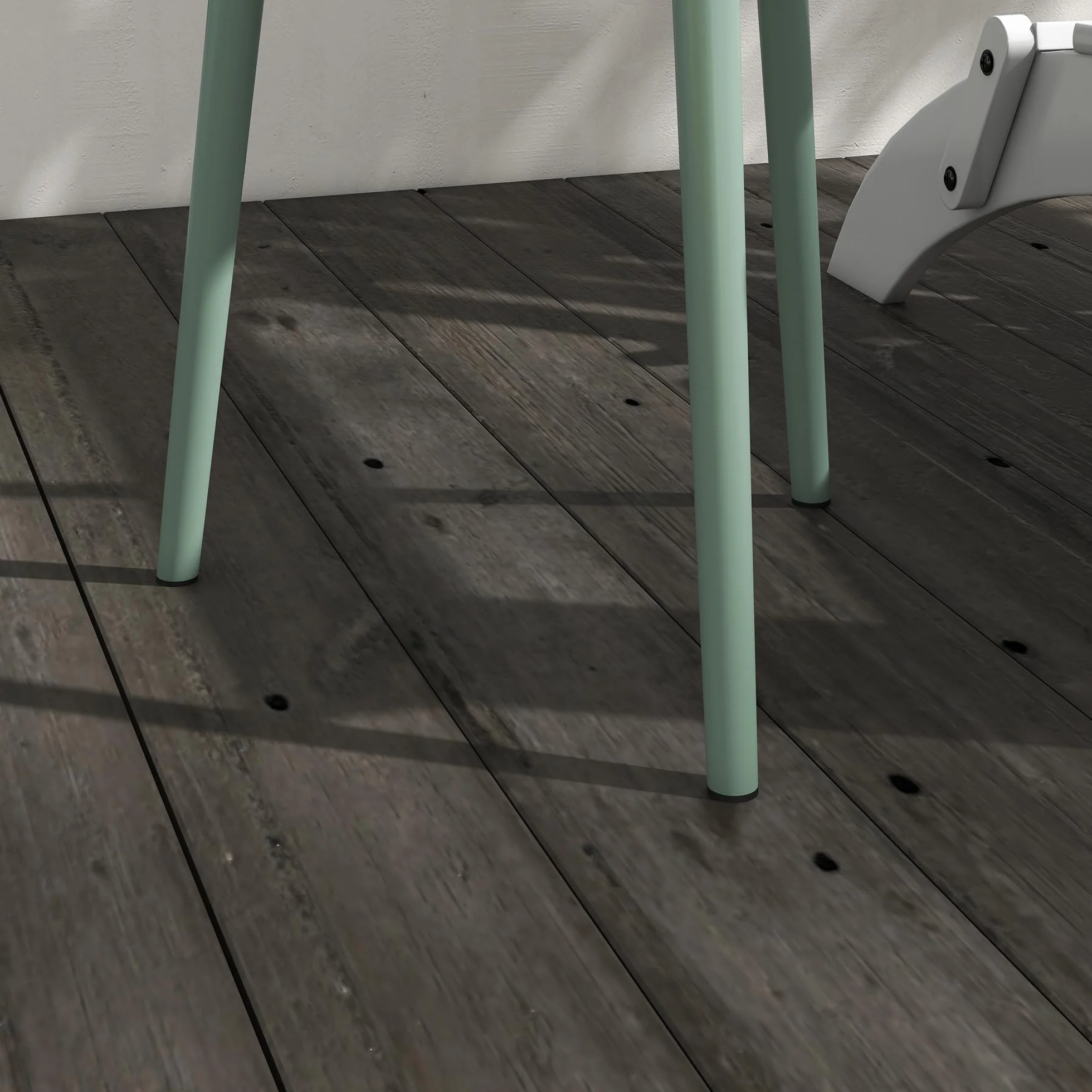 Outsunny Table Basse de Jardin Ronde en Acier Ø40 x 50H cm Vert