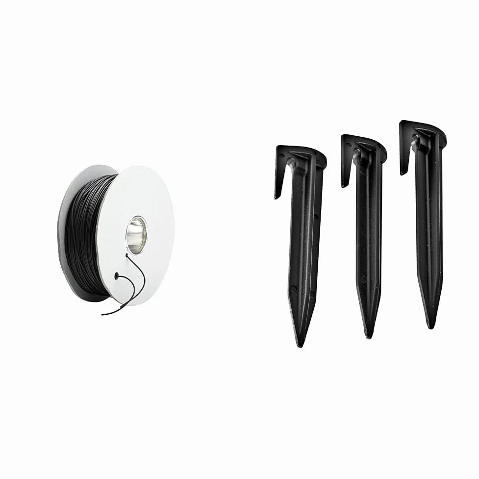 GARDENA - Cable peripherique Robots - 150m & Worx - Lot de 100 Piquets De Fixation pour Cbles Périphériques - WA0179 - Accessoires pour Tondeuses Robots Worx LANDROID (Installation Facile Et Rapide)