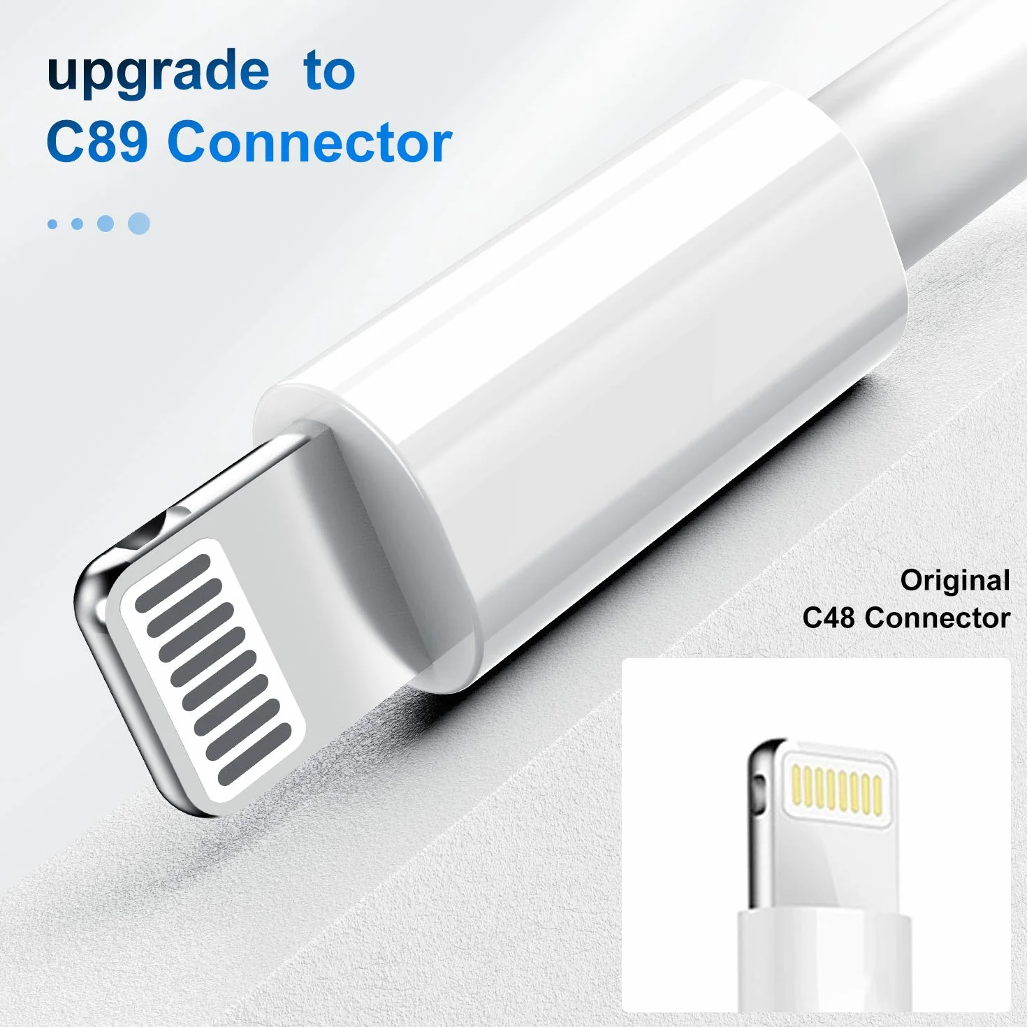 Câble Chargeur iPhone MFi Apple 1m Lightning vers USB pour iPhone 12/11/X/8/7/6 iPad