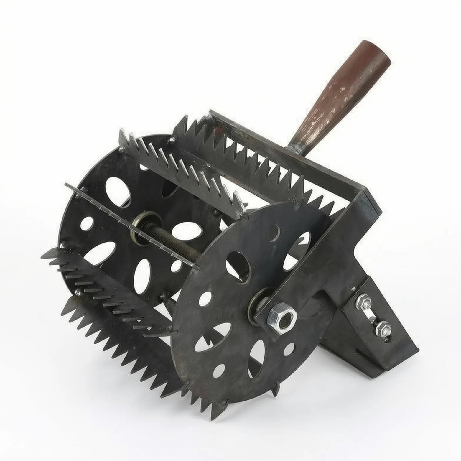 Tête Désherbeur Manuel ntelé Désherbeur à Roues Fer Outil pour Jardin