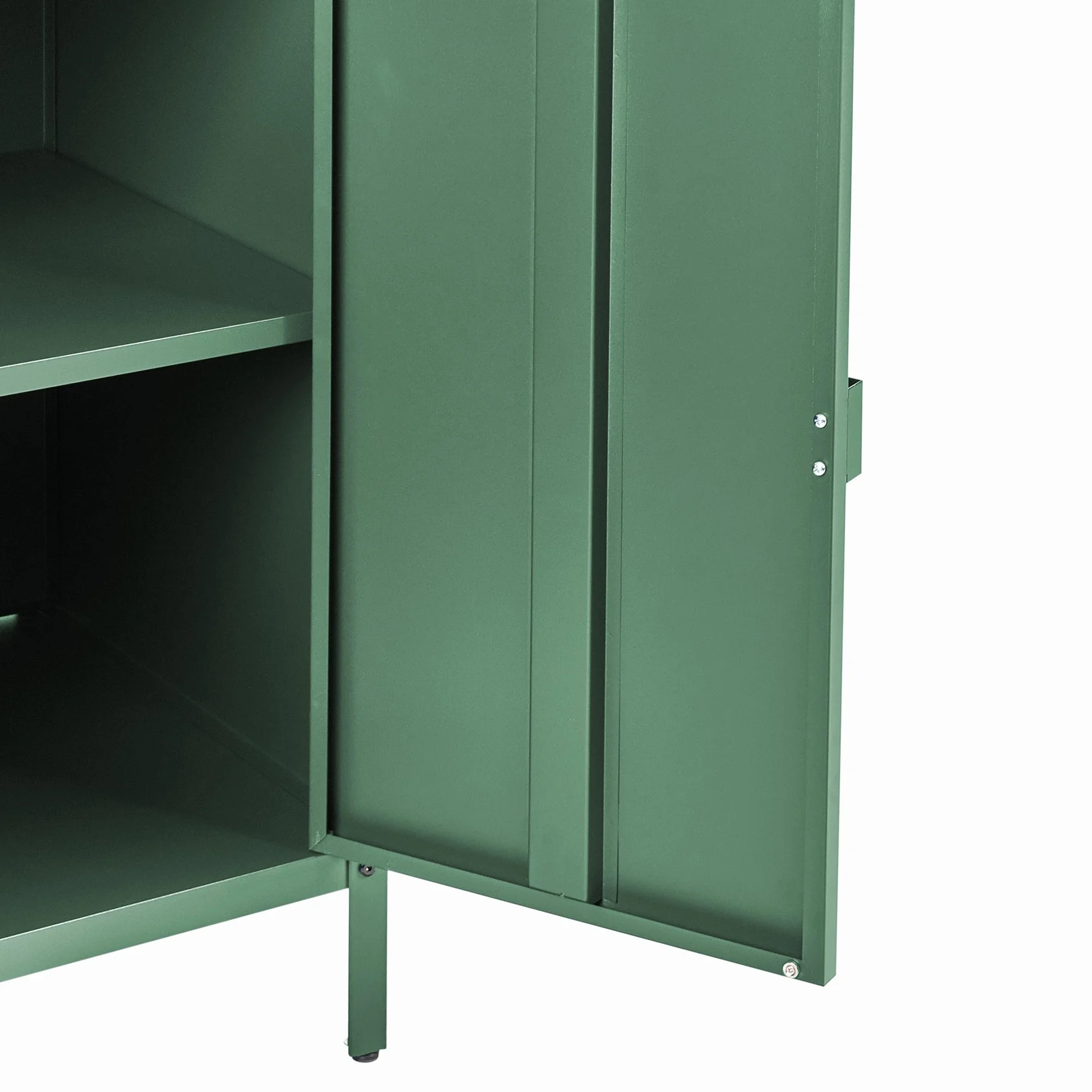 Beliani Commode de Jardin Noire Acier 2 Portes Evier Extérieure