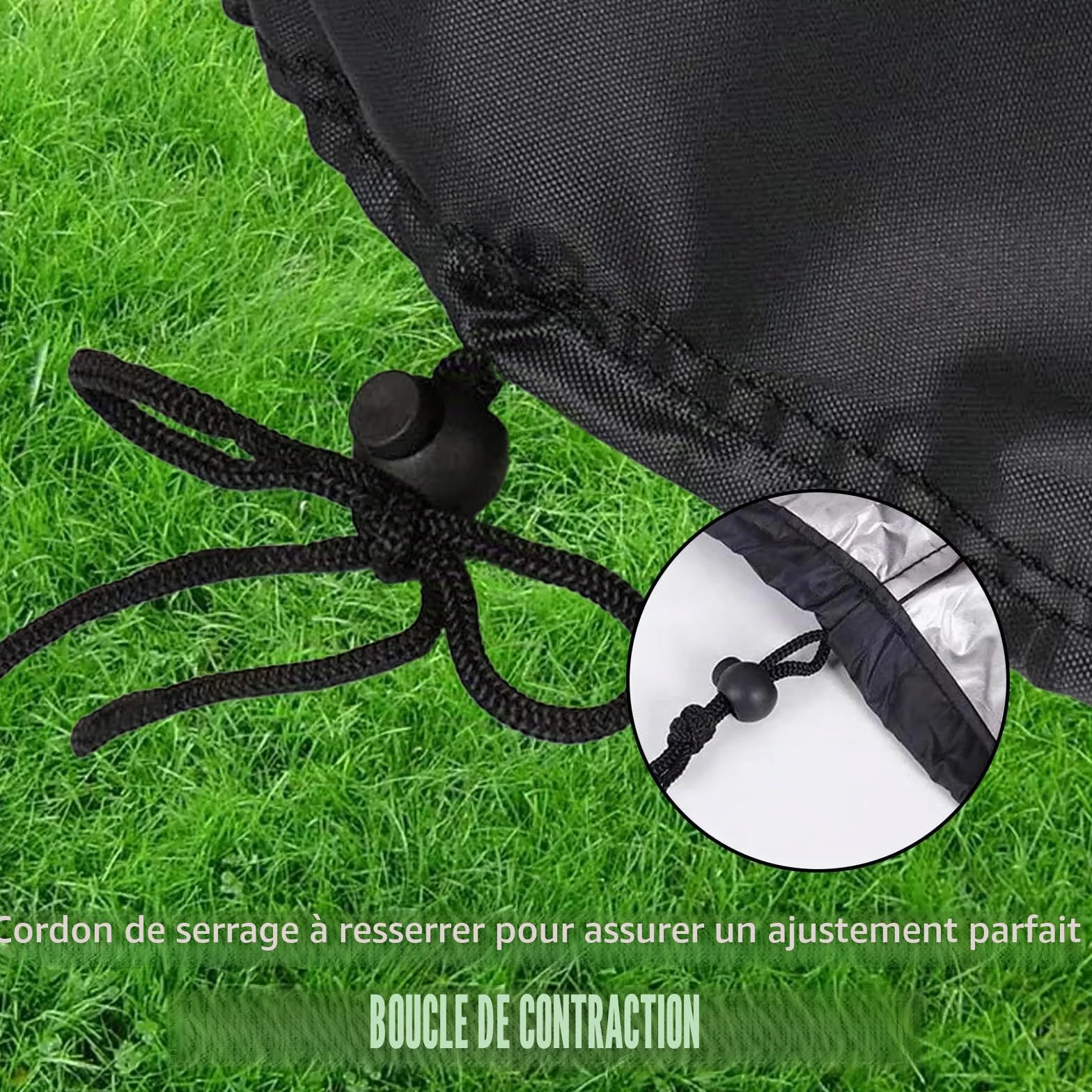 Housse de Barbecue Imperméable Protection Gril UV 50cm SYCK-G045