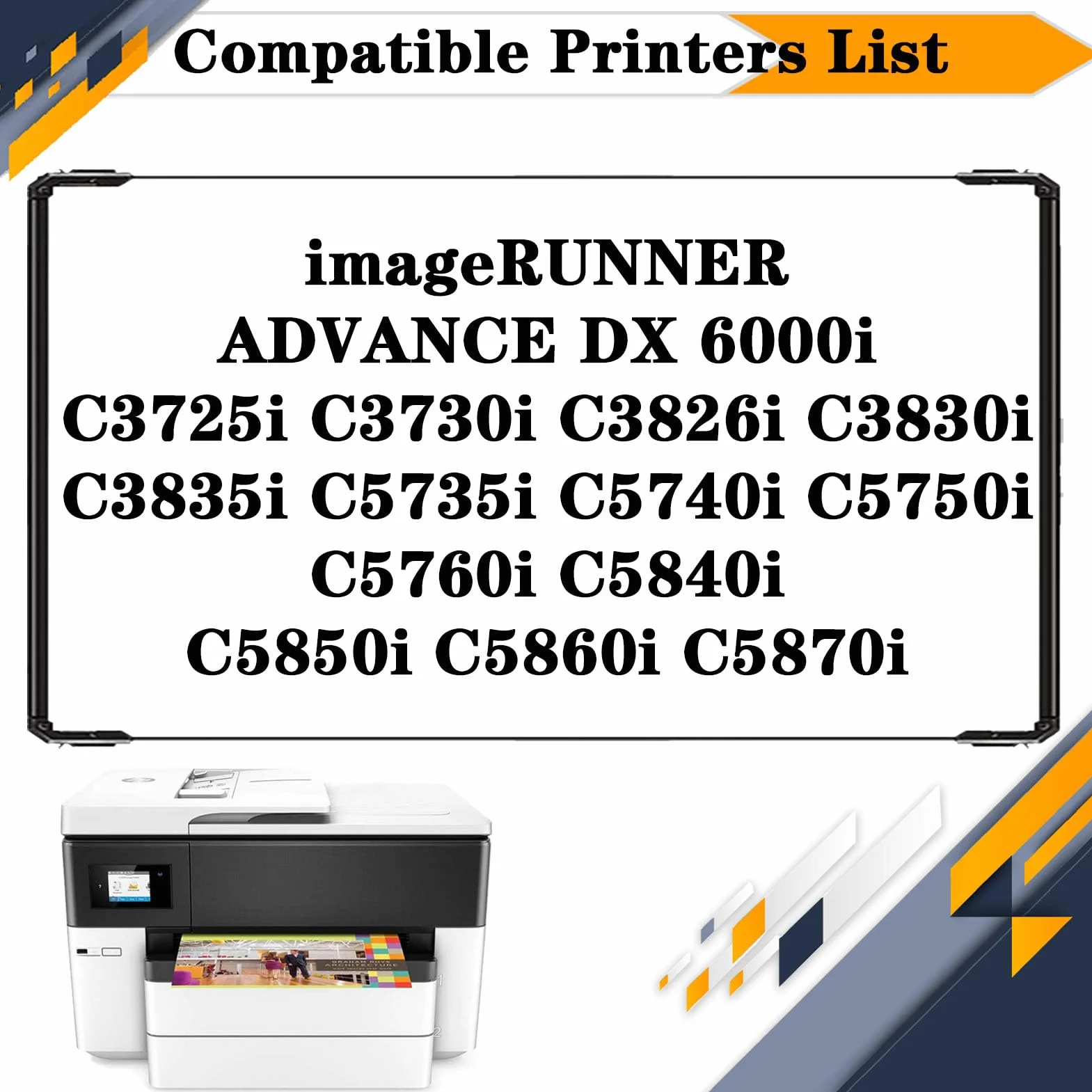 WT-202 WT202 Waste Toner Box Compatible Canon ImageRUNNER Advance DX 6000i C3725i C3730i C3826i C3830i C3835i C5735i C5740i C5750i C5760i C5840i C5850i Printer Black