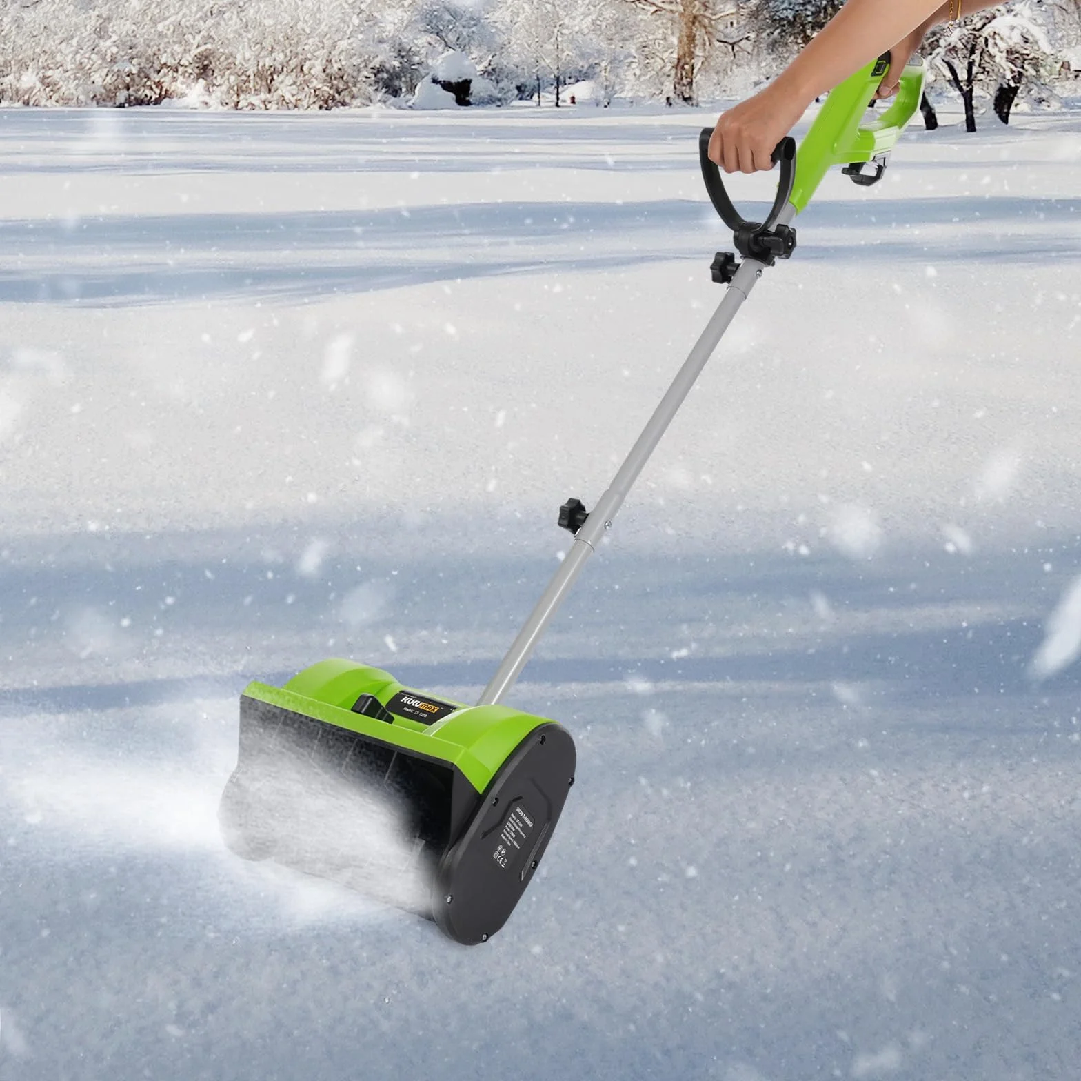 Souffleuse à Neige Électrique 1200 W 220 V 8 m Distance de Lancer 30 cm Largeur 15 cm Hauteur
