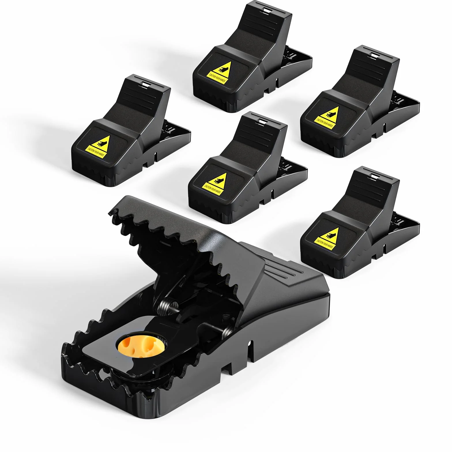 Teletrogy Lot de 6 Piège à Souris Réutilisable, Tapette Souris Rongeur Plastique pour Maison Jardin