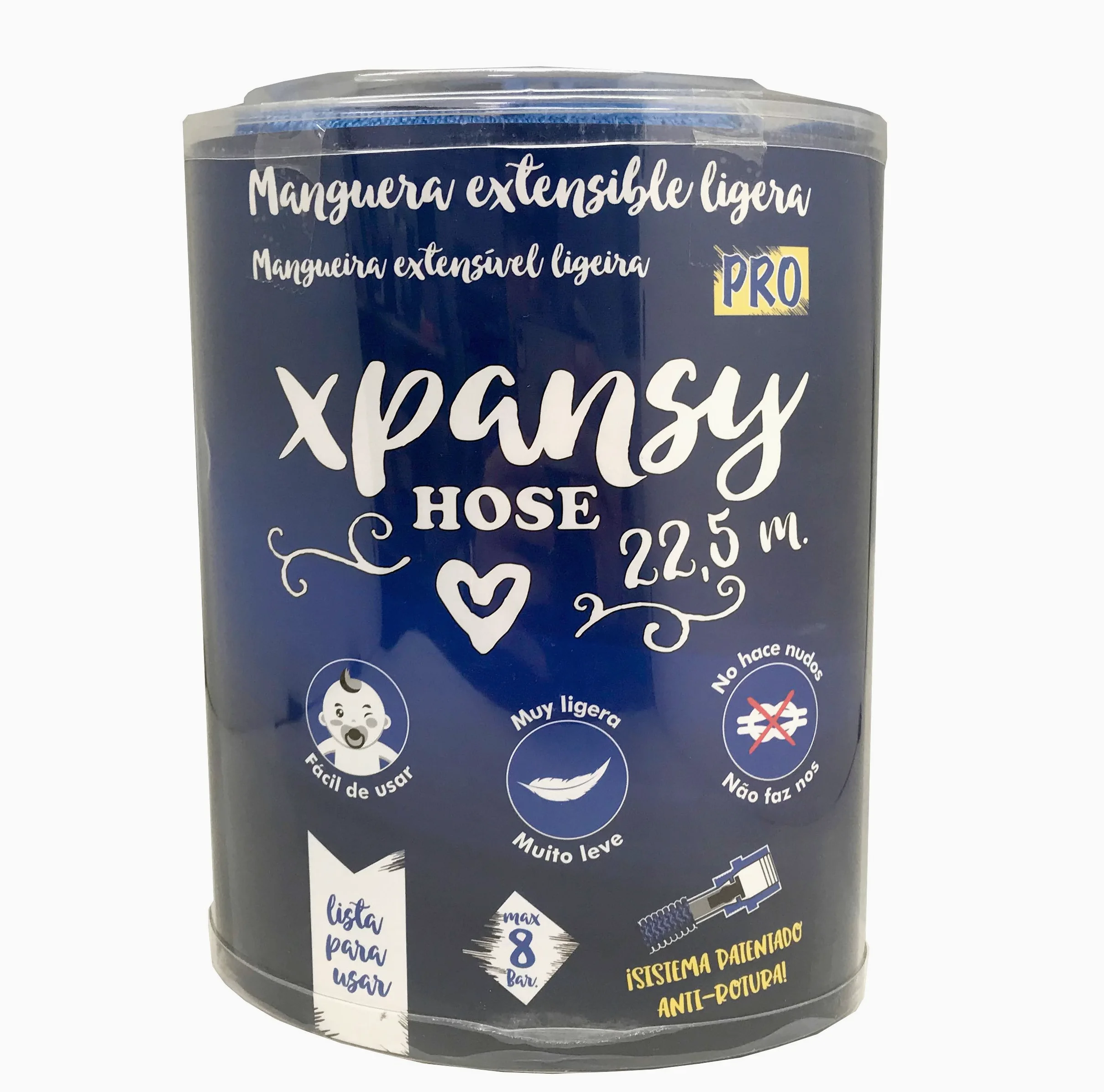 Xpansy Hose Pro C2622B Tuyau Extensible à Pression d'Eau, Bleu, 22,5 Mètres