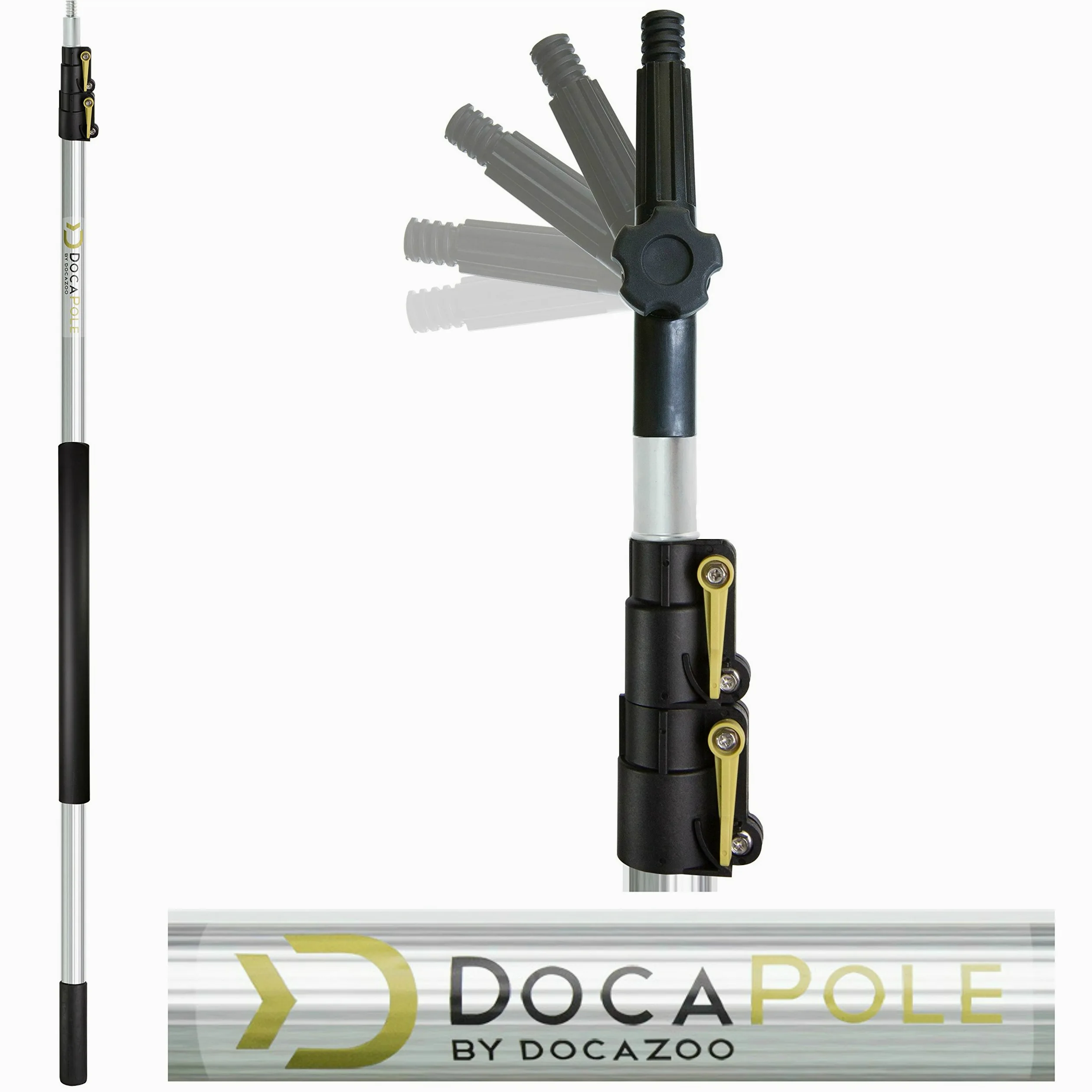 DocaPole - Cueille Fruits/Perche télescopique - pour Pommes/avocats/Oranges/Autres Fruits - 1,5-3,6 m (5-12 Pieds)